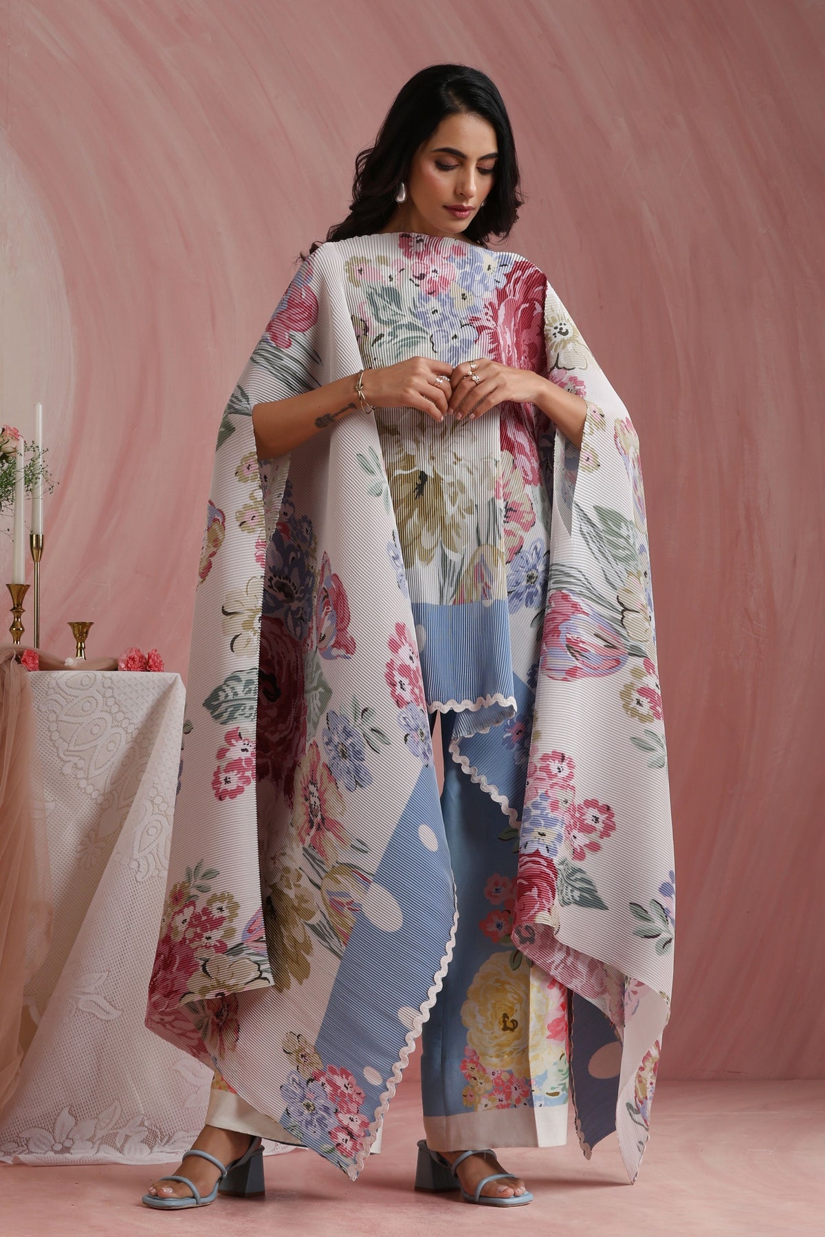 Rose Mahal Cape Set