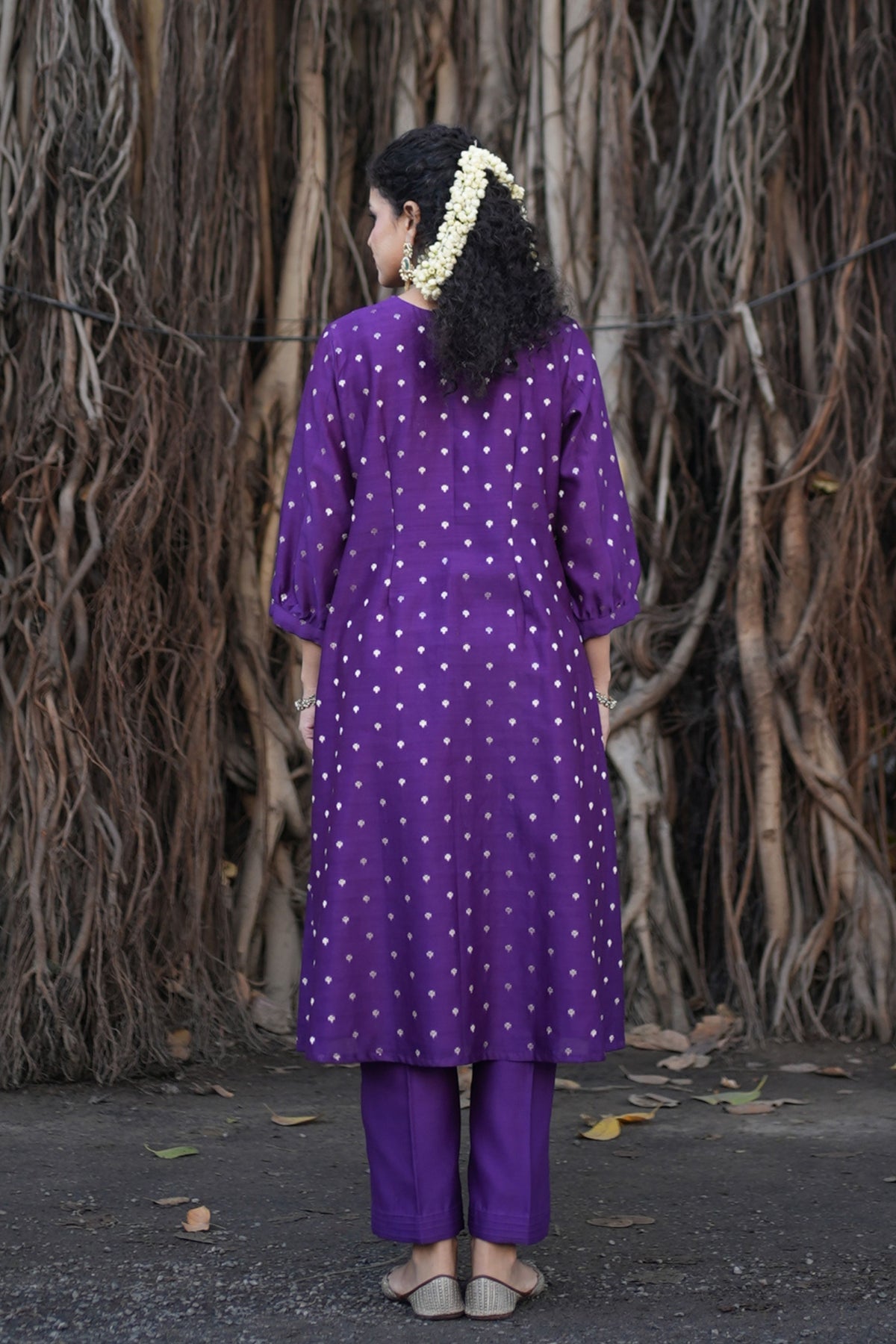 Devika Purple Elegance Kurta Set