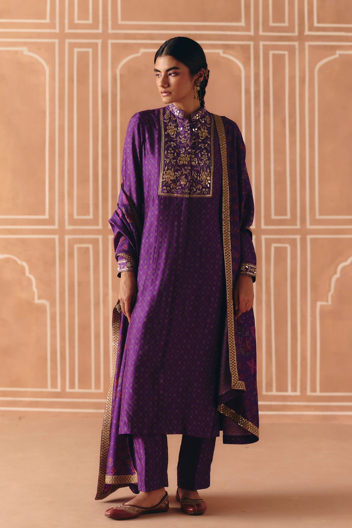 Imperial Violet Kurta Set