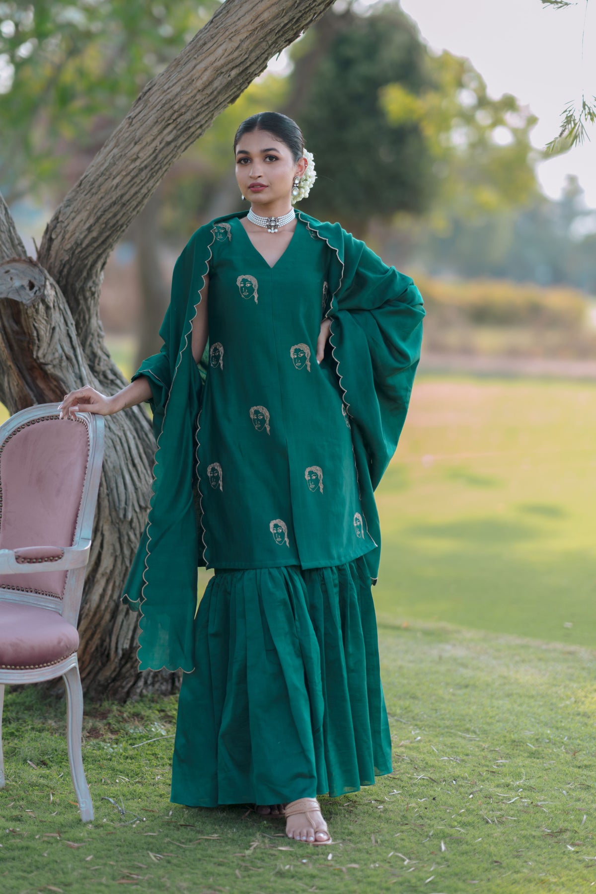 Swarna Kamalam Sharara Set