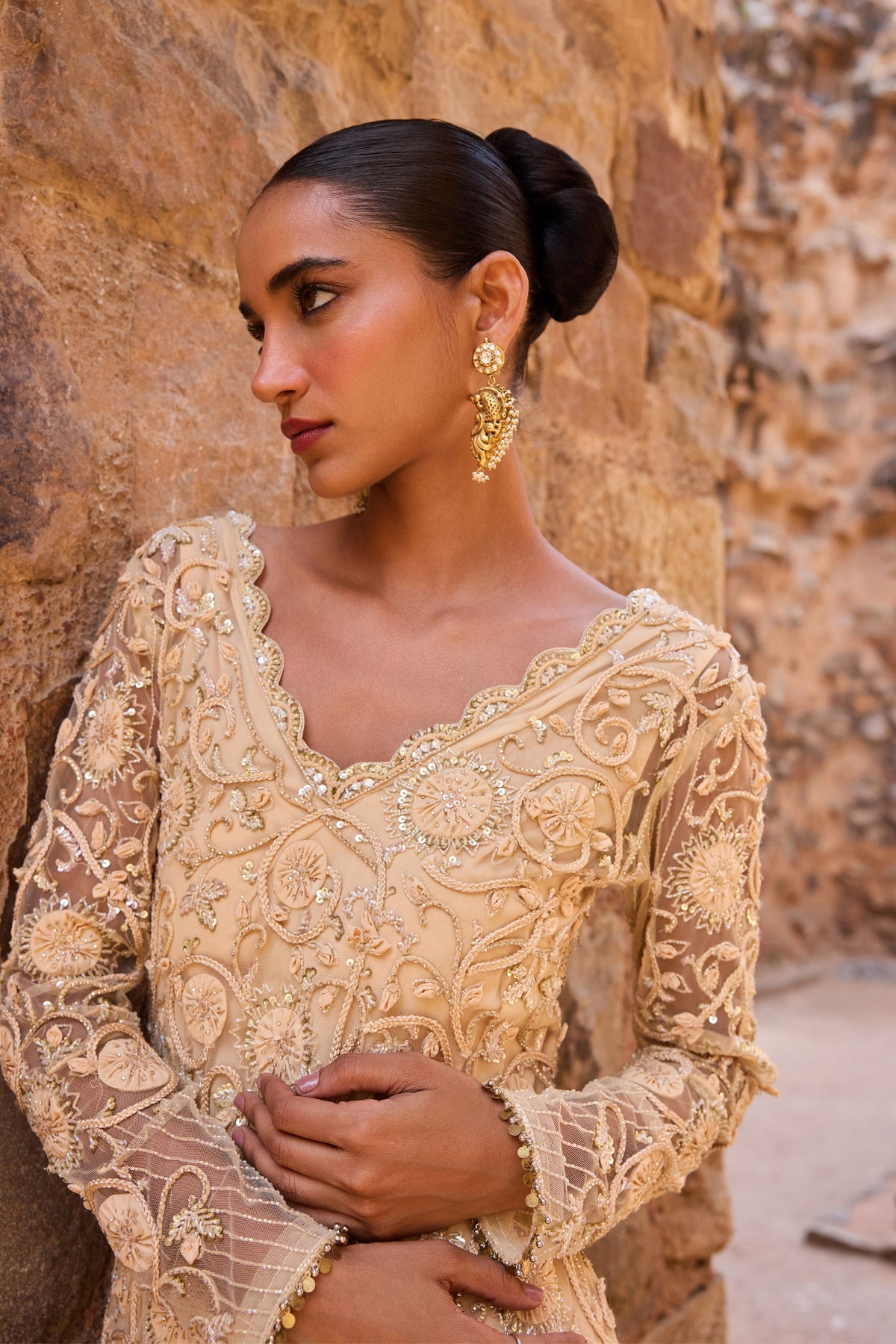 Champagne Tunic Set