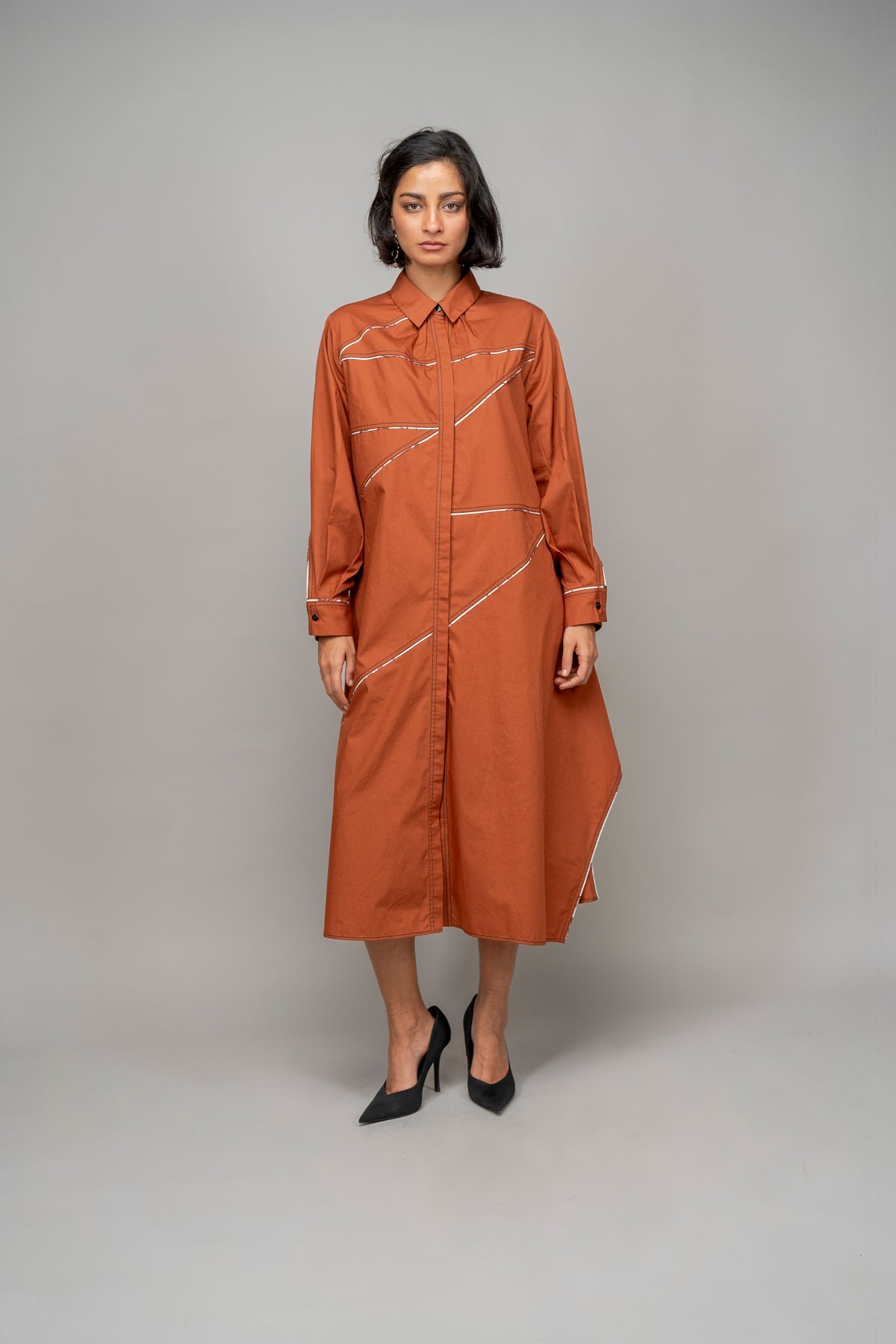Berg Asymmetrical Shirt Dress
