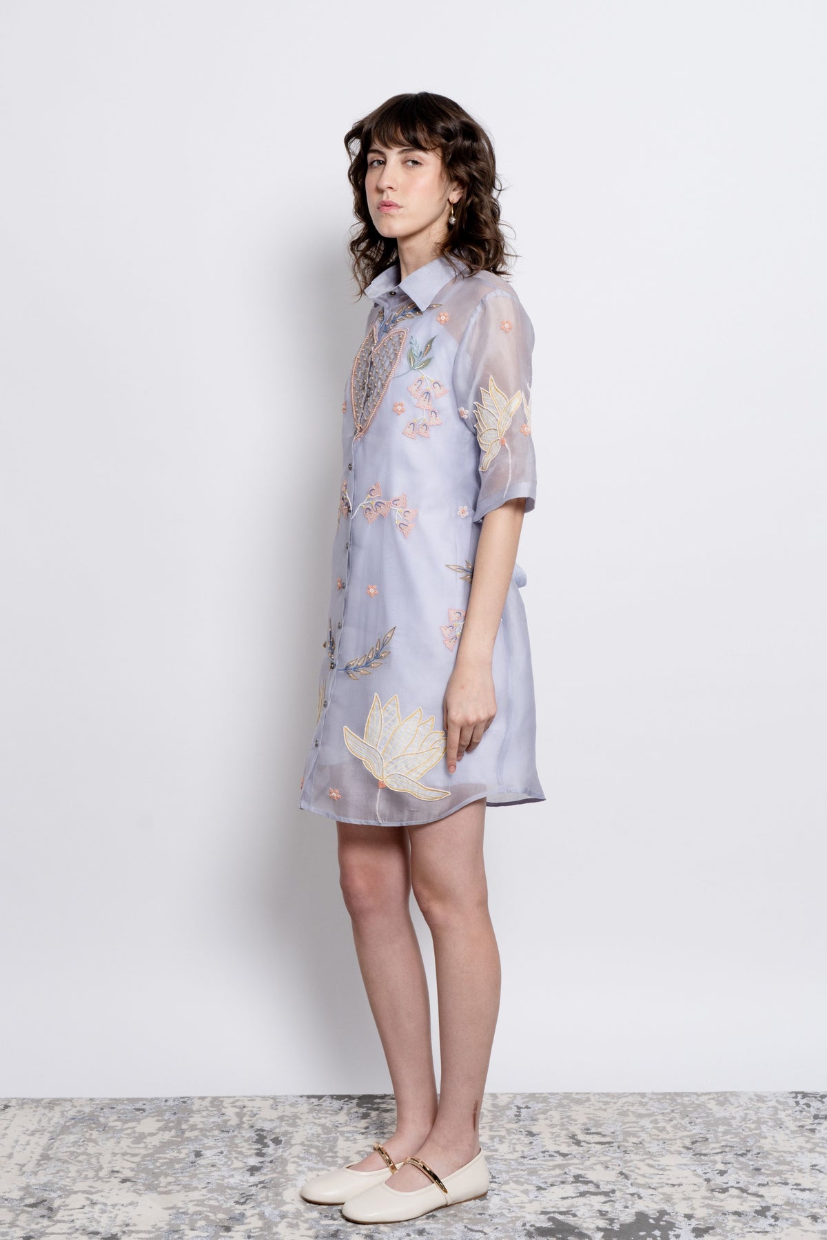 Powder Blue Amora Shirt Dress
