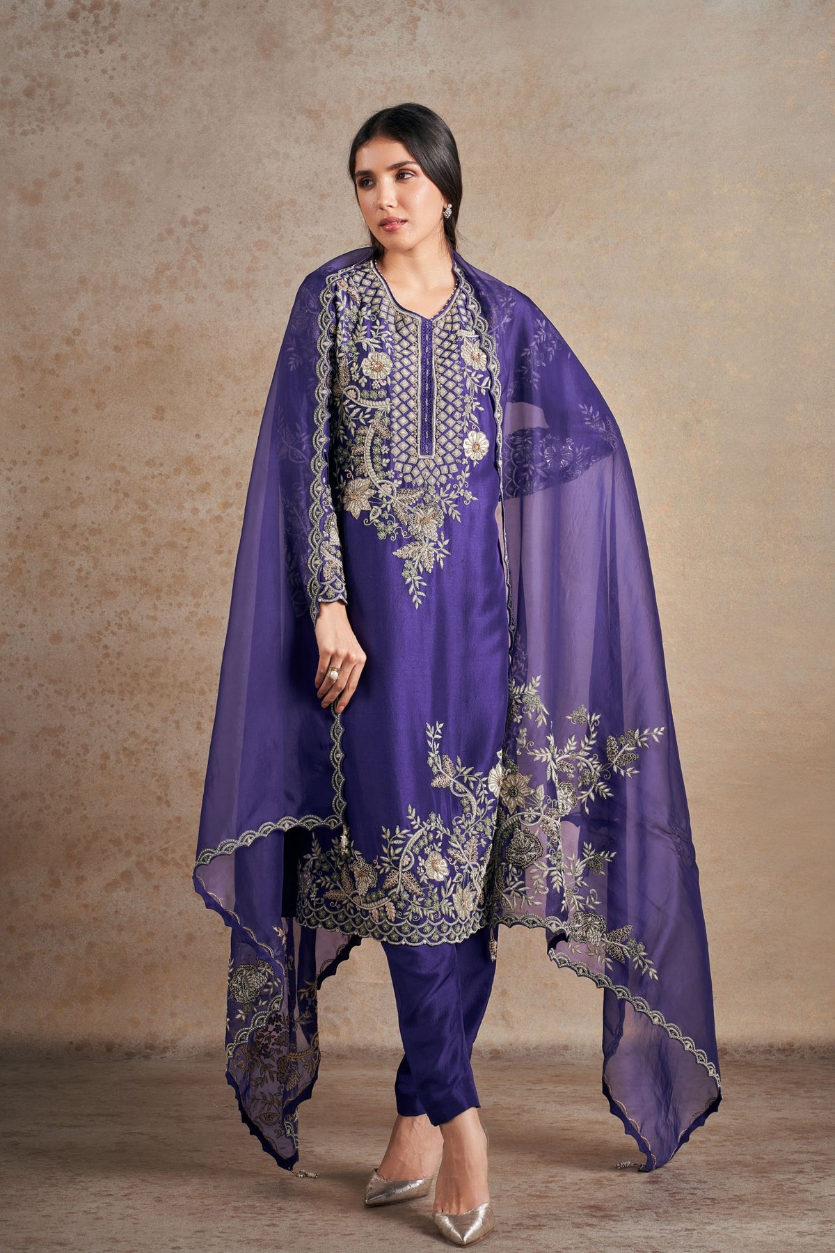 Timeless Purple Majesty  Kurta Set