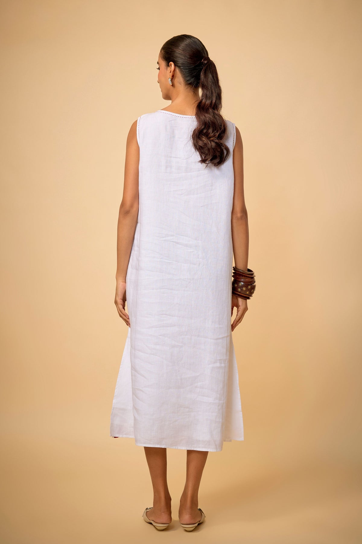 White Embroidered Dress