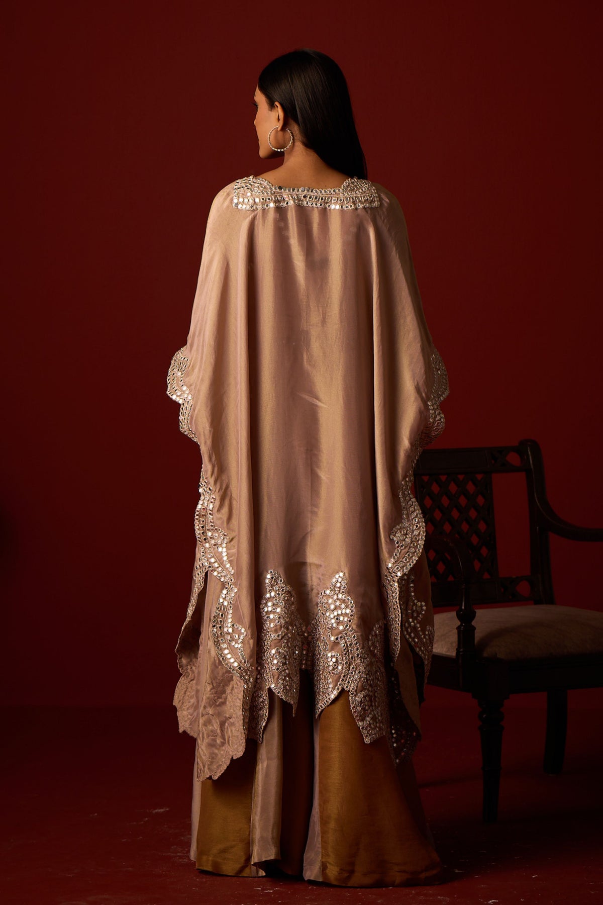 Tissue Mirror Work Cape