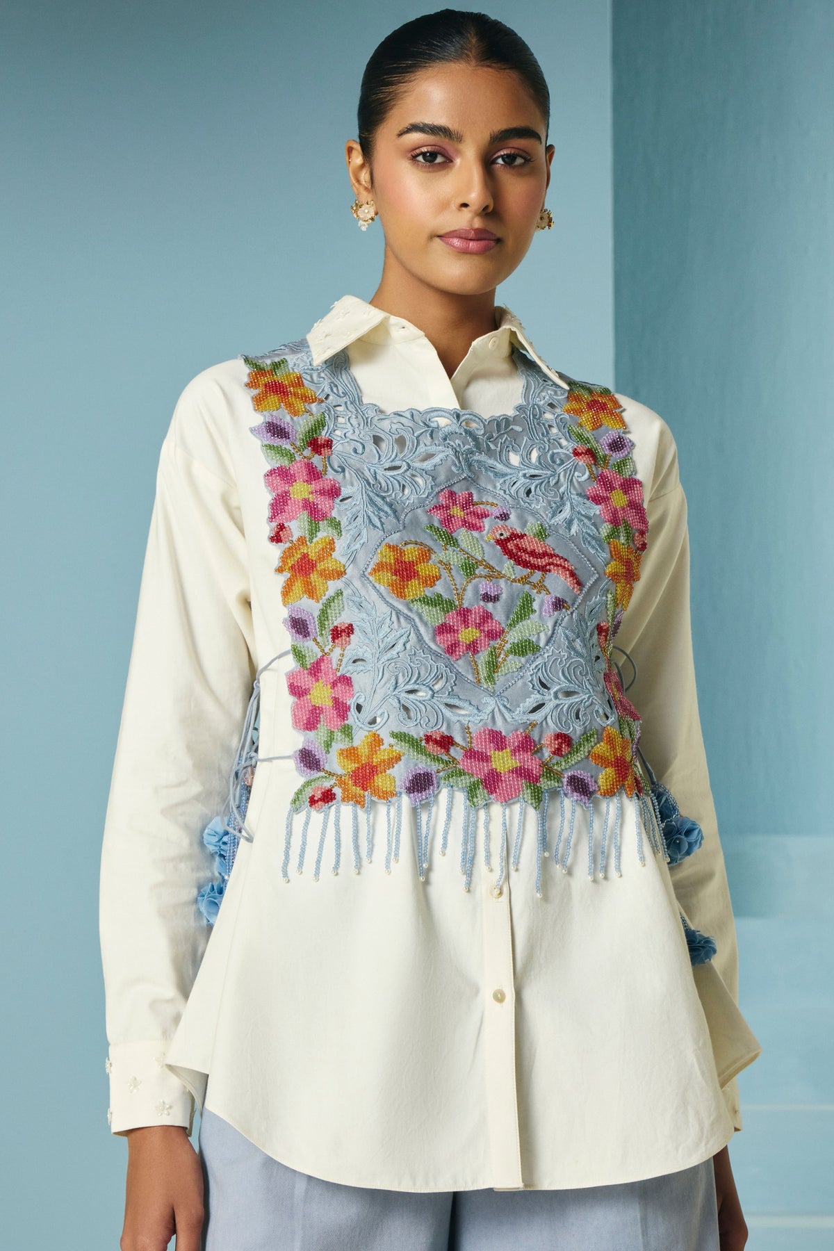 Ivory Poplin Shirt