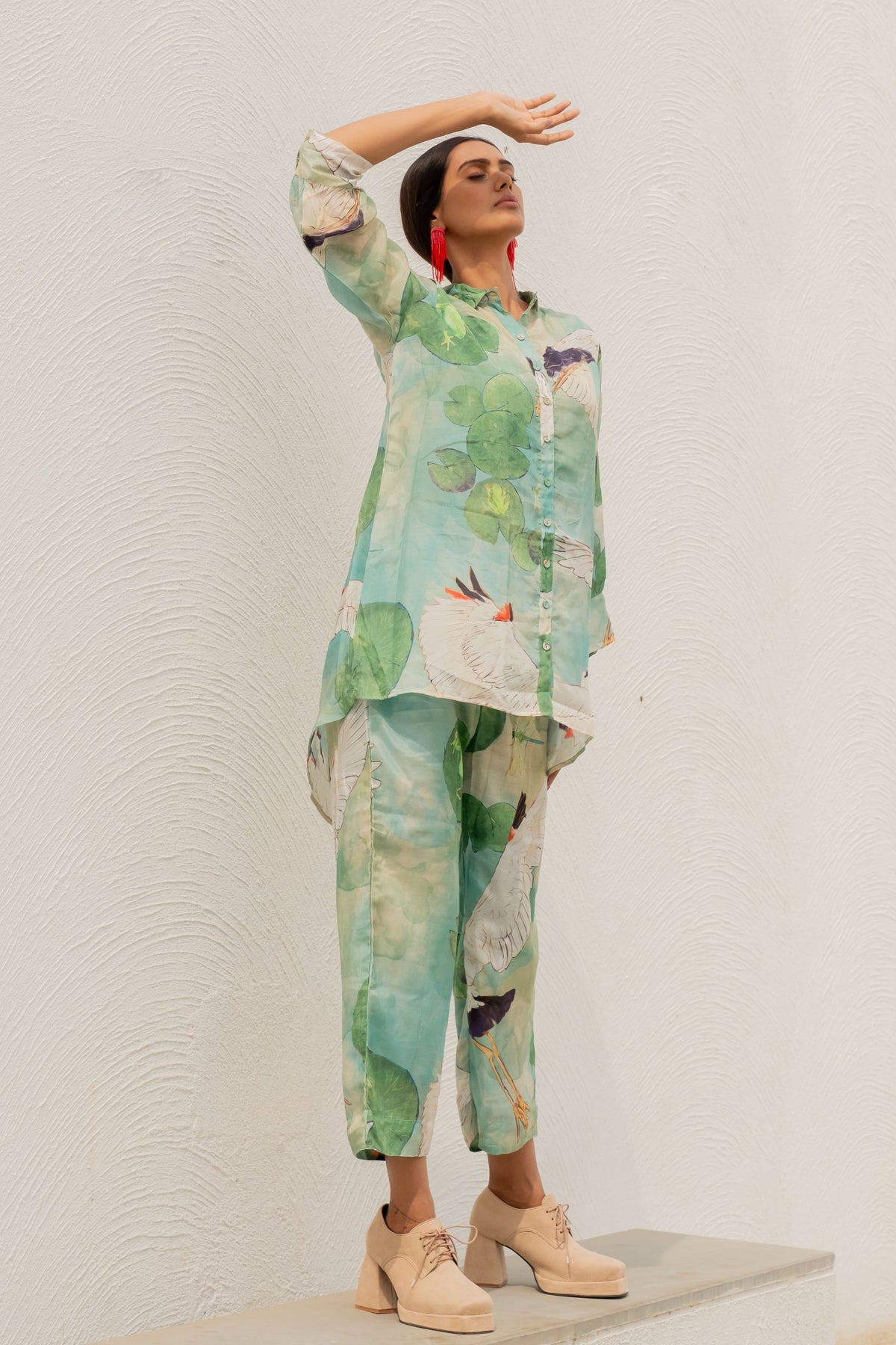 Oriental Cranes Co-ord Set
