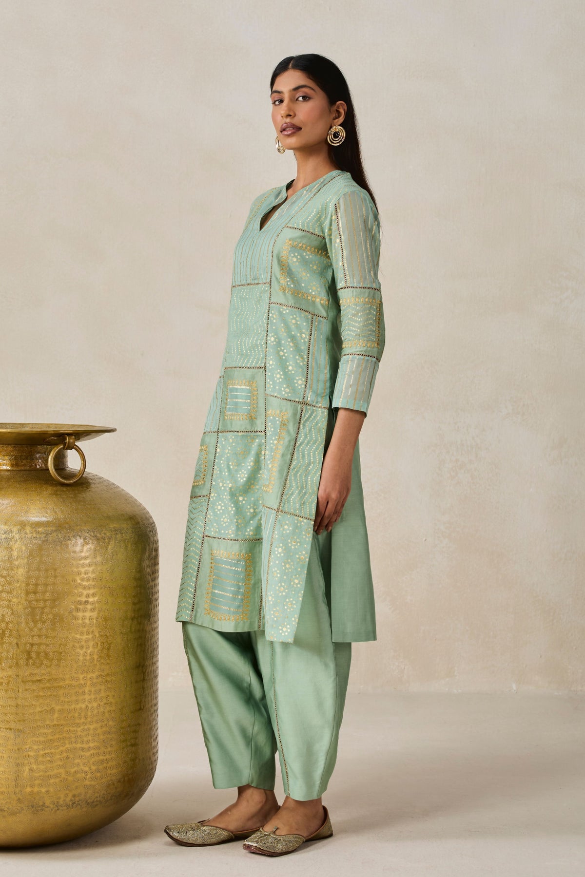 Patch Work Kurta With Salwar