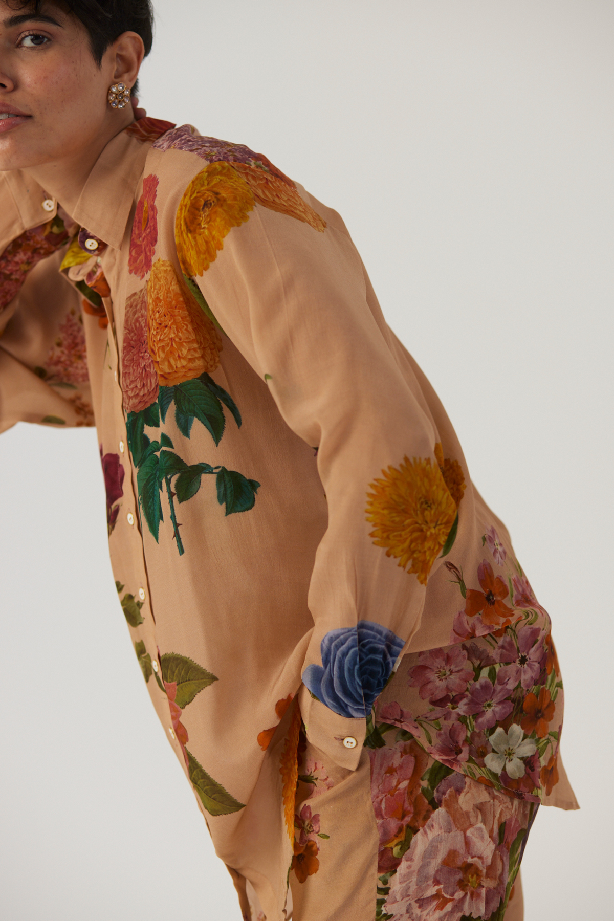 Vintage Garden Crepe Co-Ord Set