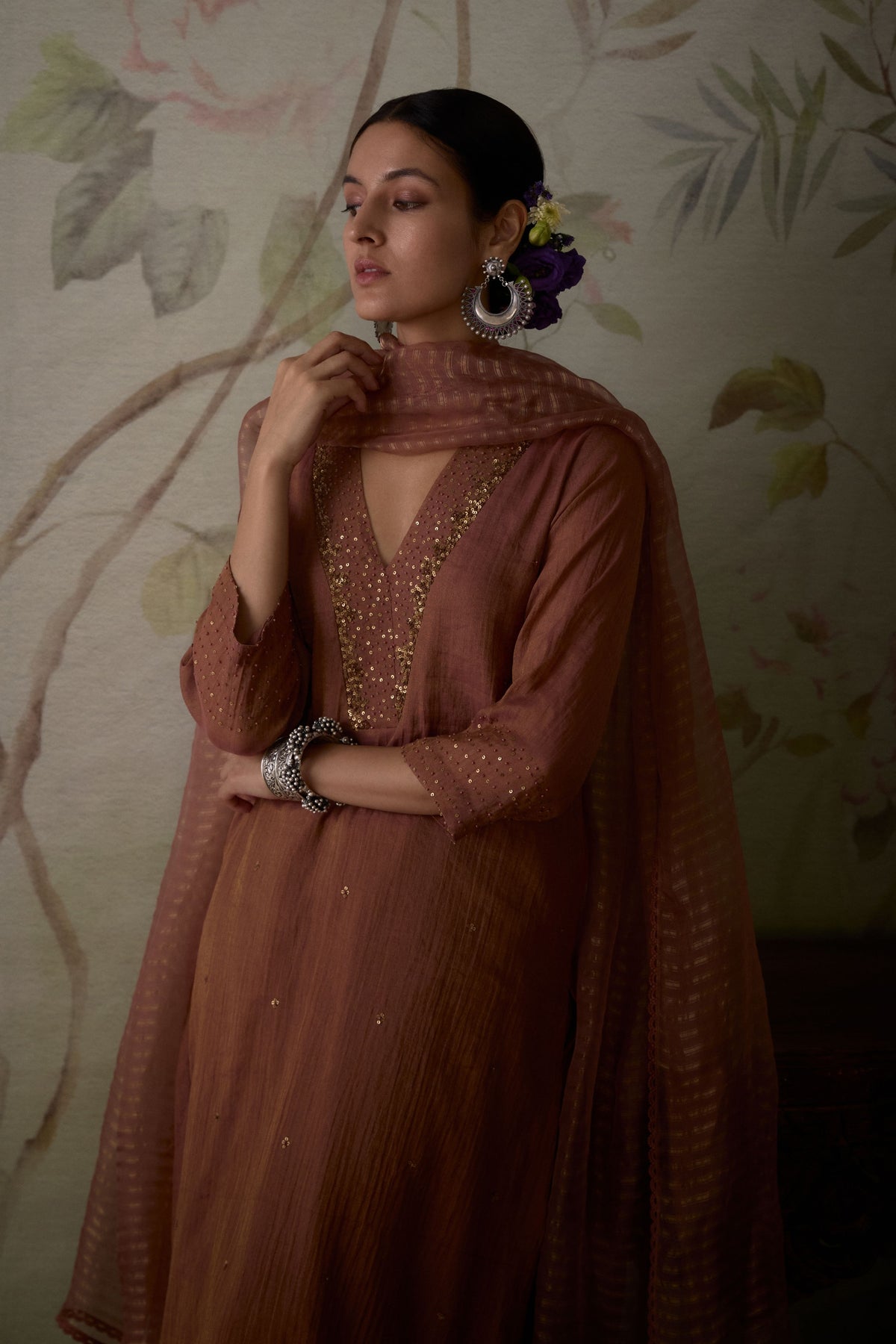 Blush Pink Embroidered Kurta Set