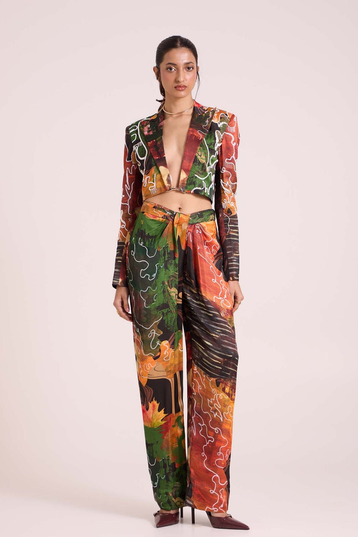 Demeter Cropped Jacket Set