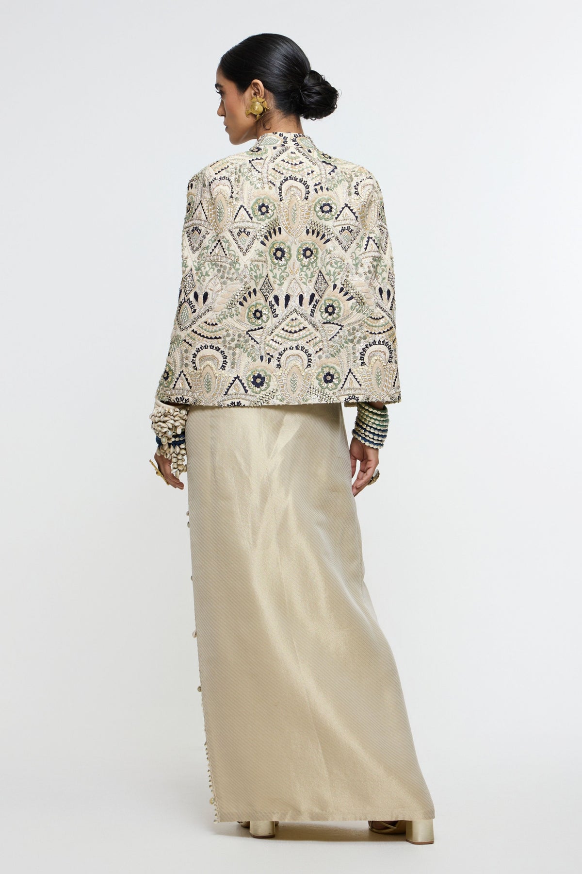 Inayat Embellished Cape Jacket Set