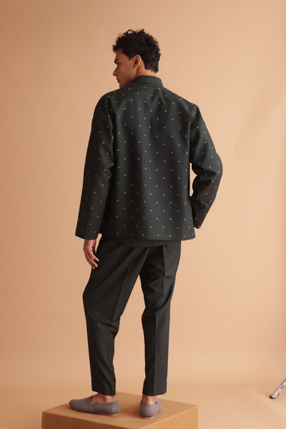 Bottlegreen Loose Fit Jacket Set