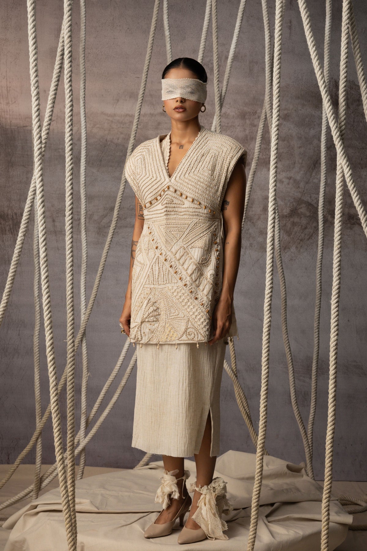 Ivory Embroidered Jacket