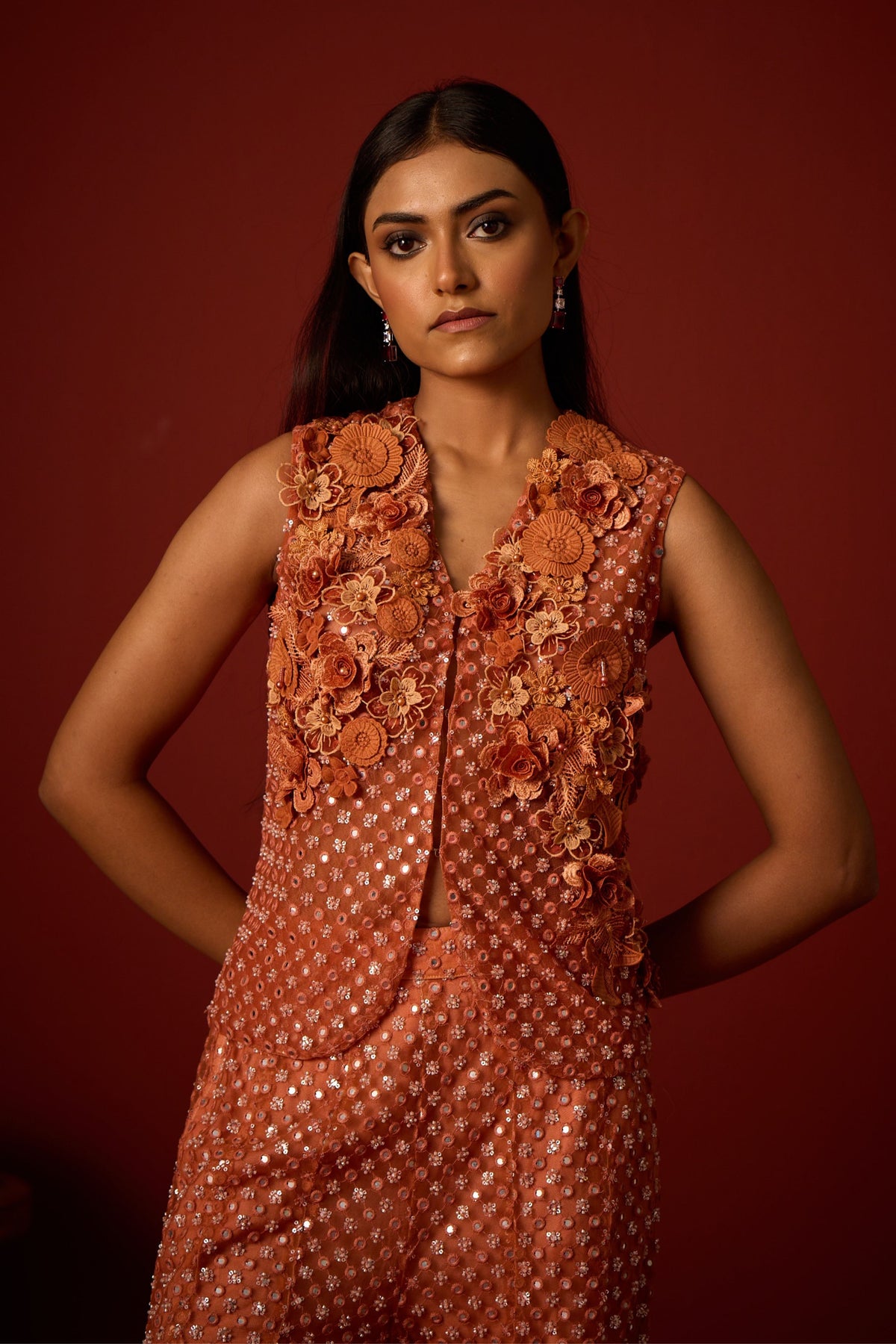 Floral 3d Gilet