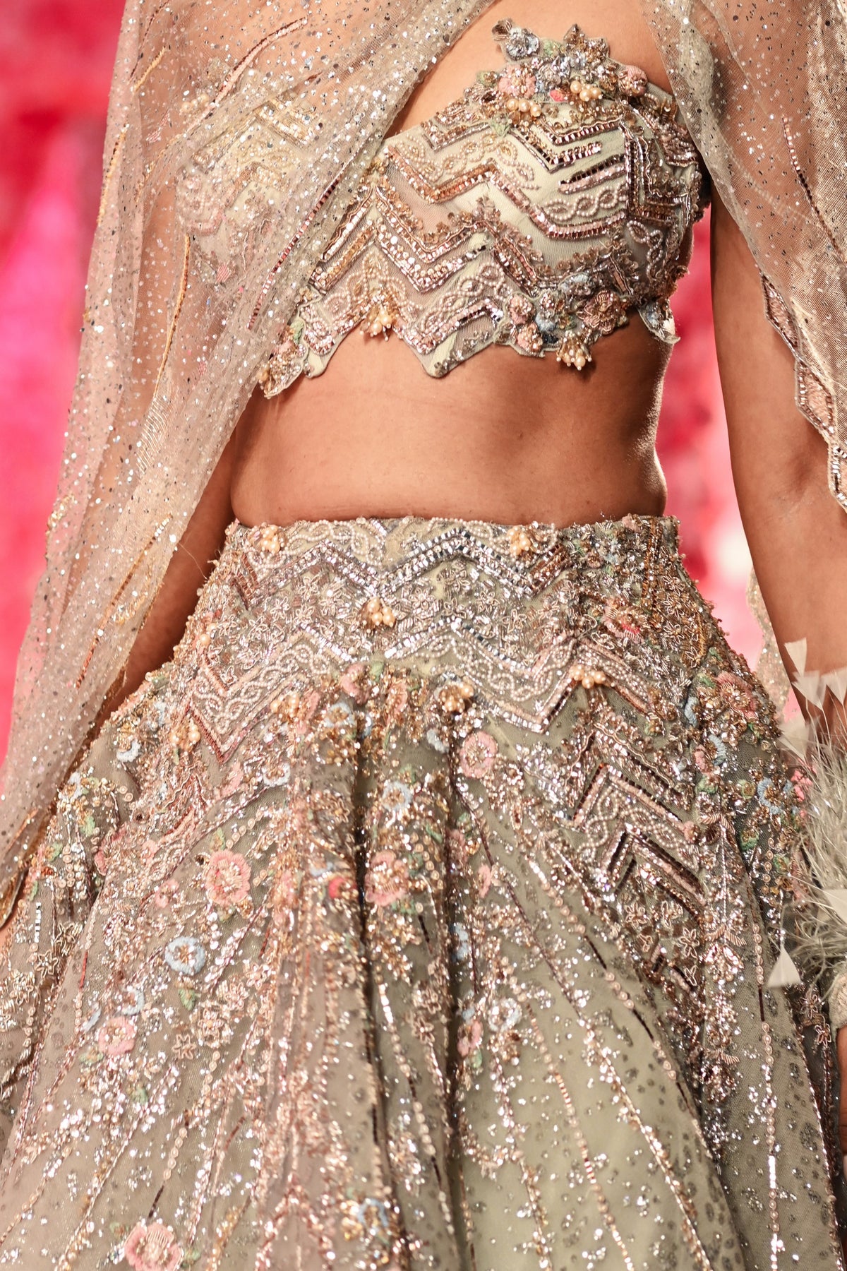 Coralie Shimmer Lehenga Set