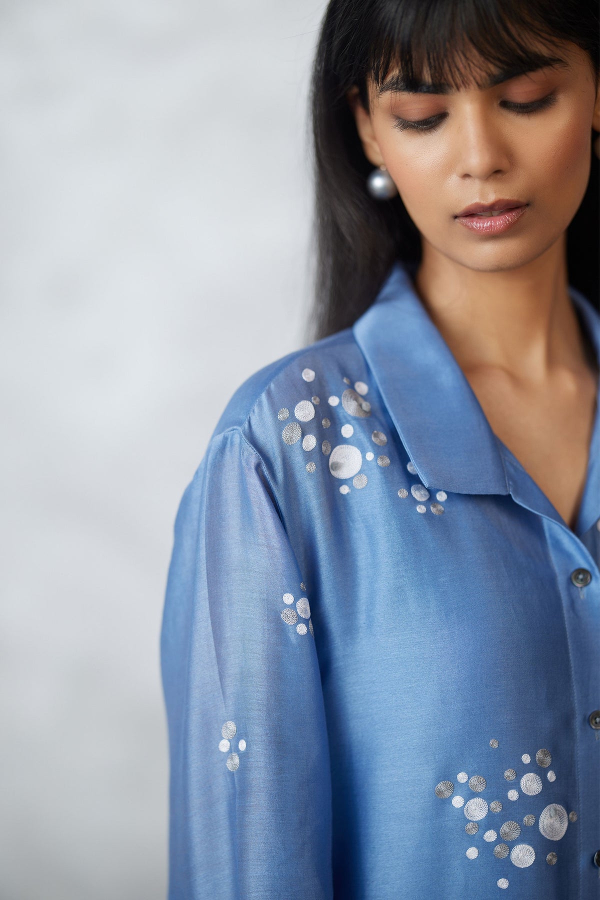 Light Blue Sleeve Dress