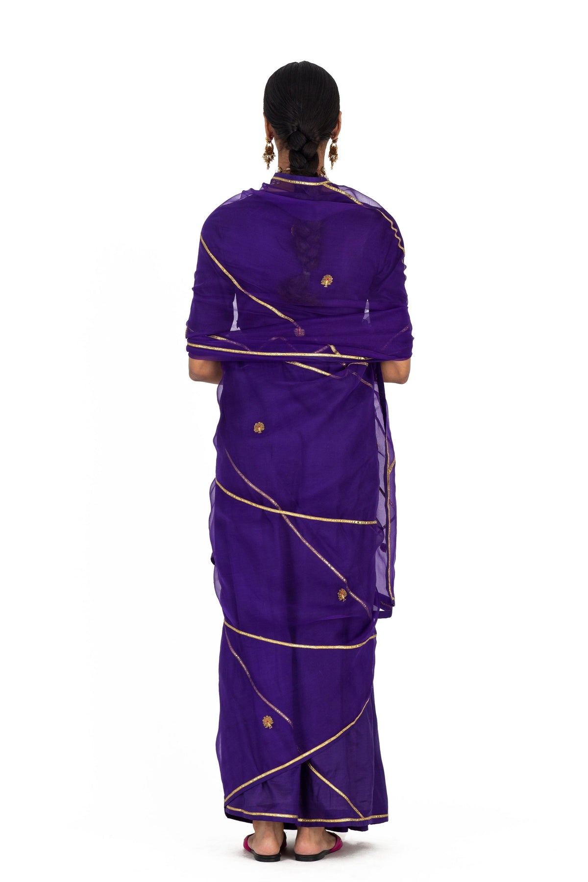 Bhayli Purple Saree