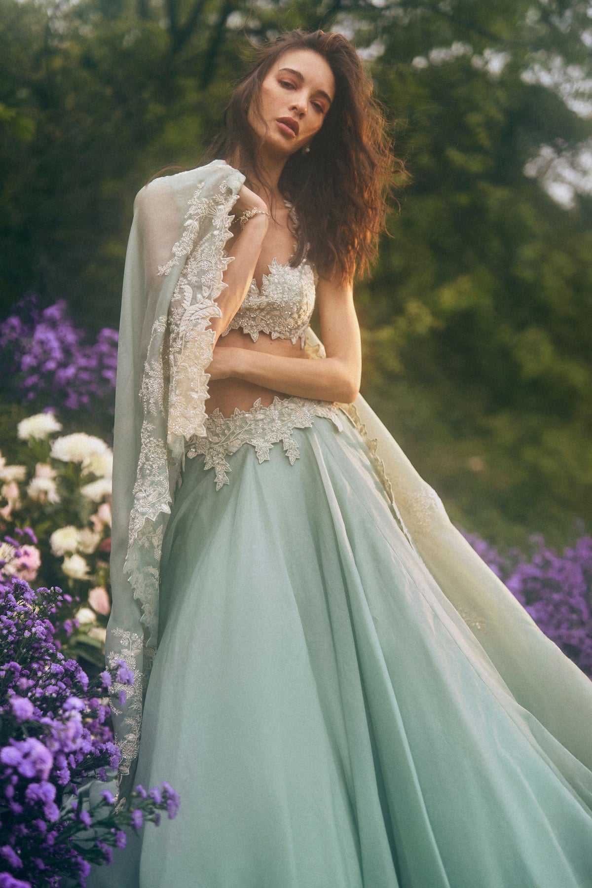 New Athena Cutwork Skirt Set