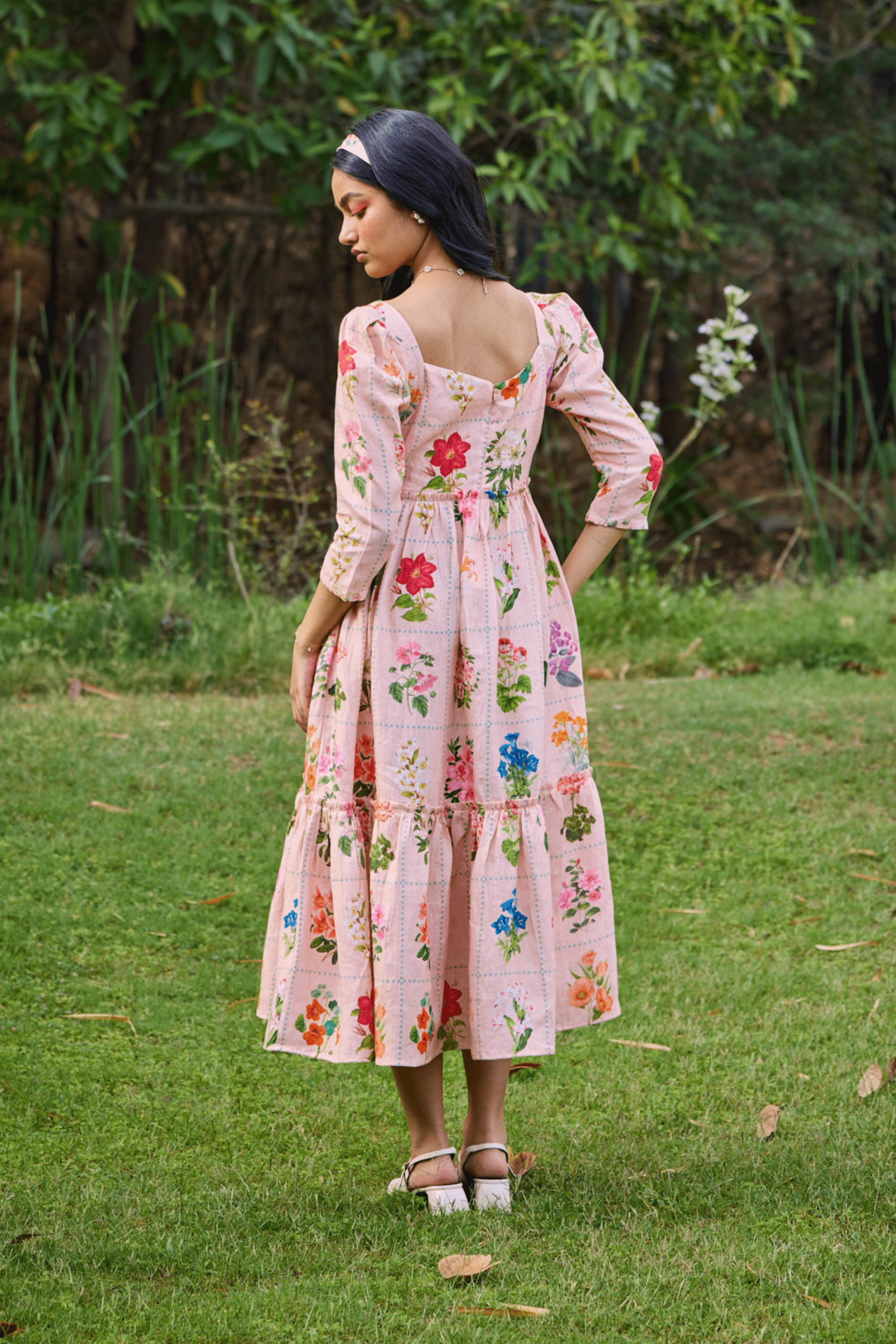 Pozruh By Aiman - Sansa Square Neck Dress - Elahe