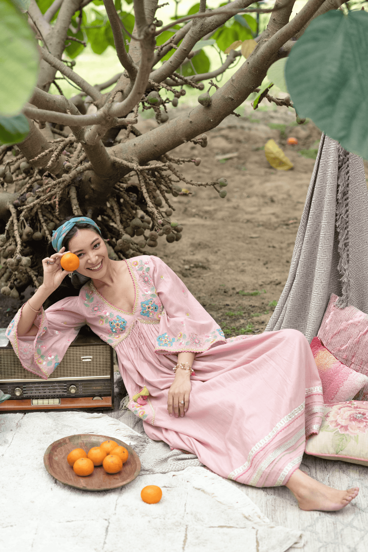 Pink Gypsy Pocket Dress