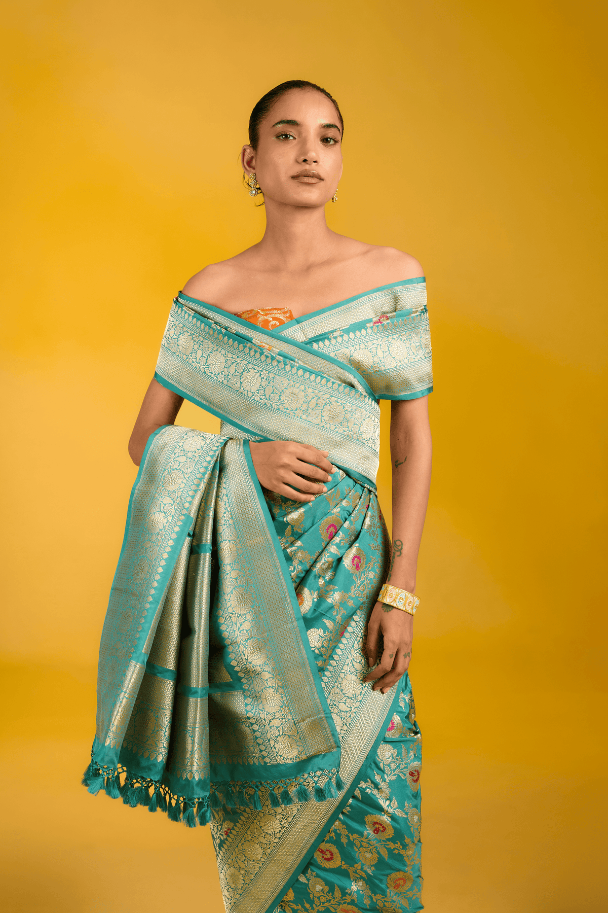 The Blueberry Sky Saree