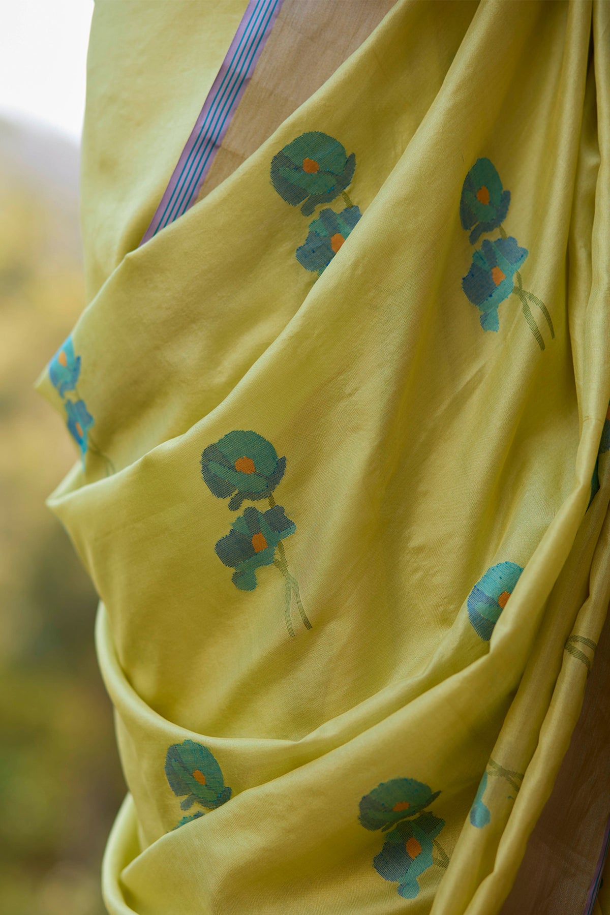 Grassling Jamdani Saree