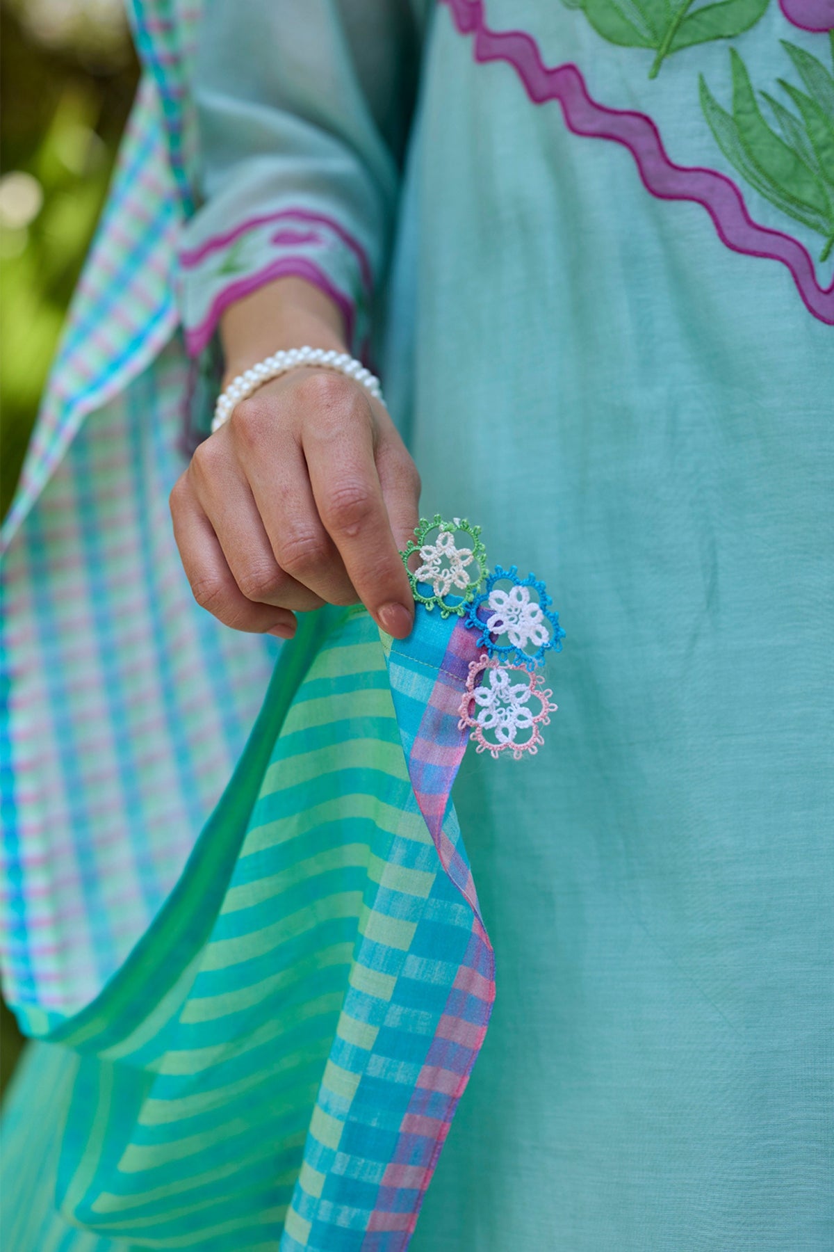 Crossroads Blue Dupatta