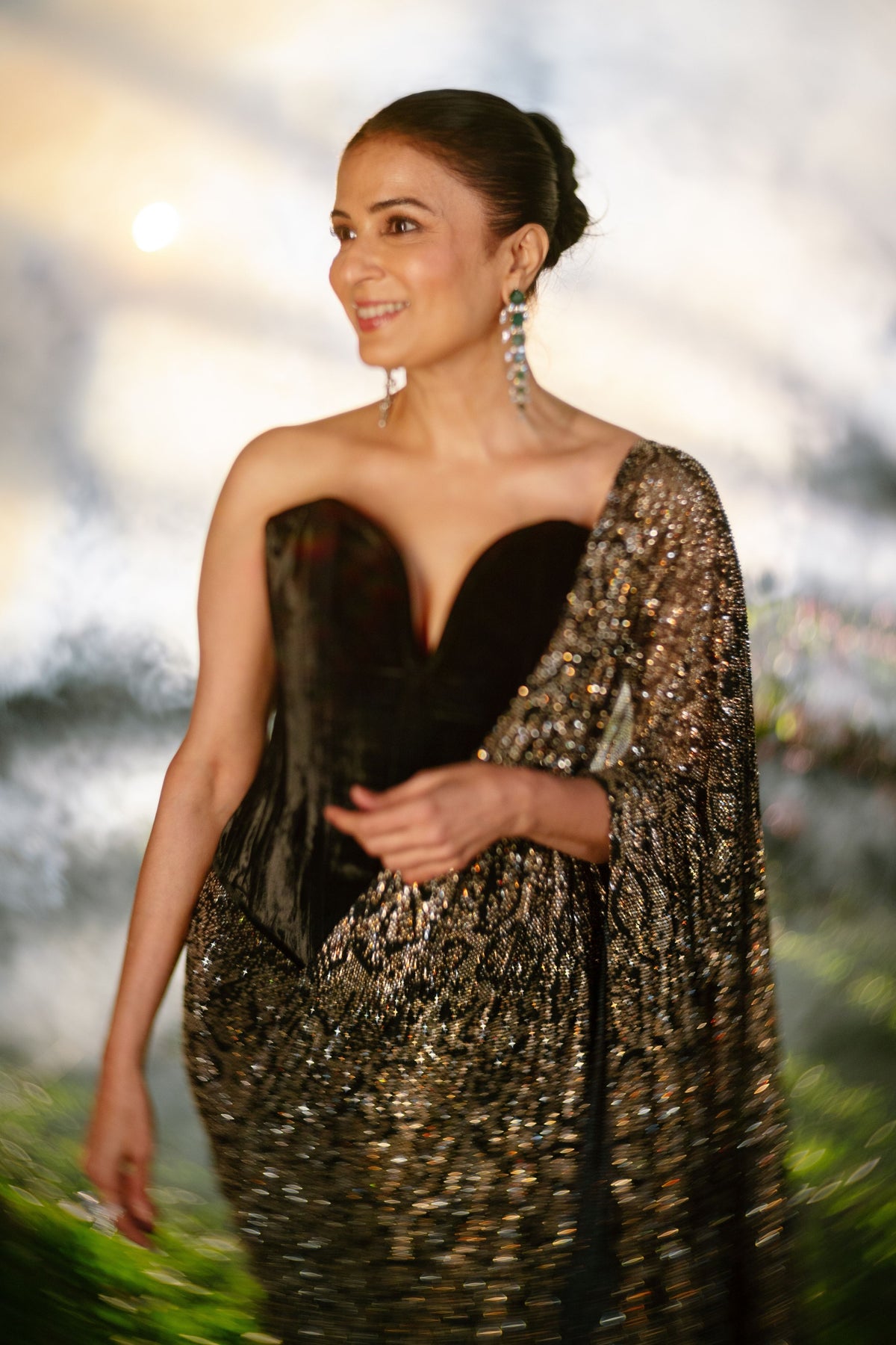 Midnight Frost Drape Set