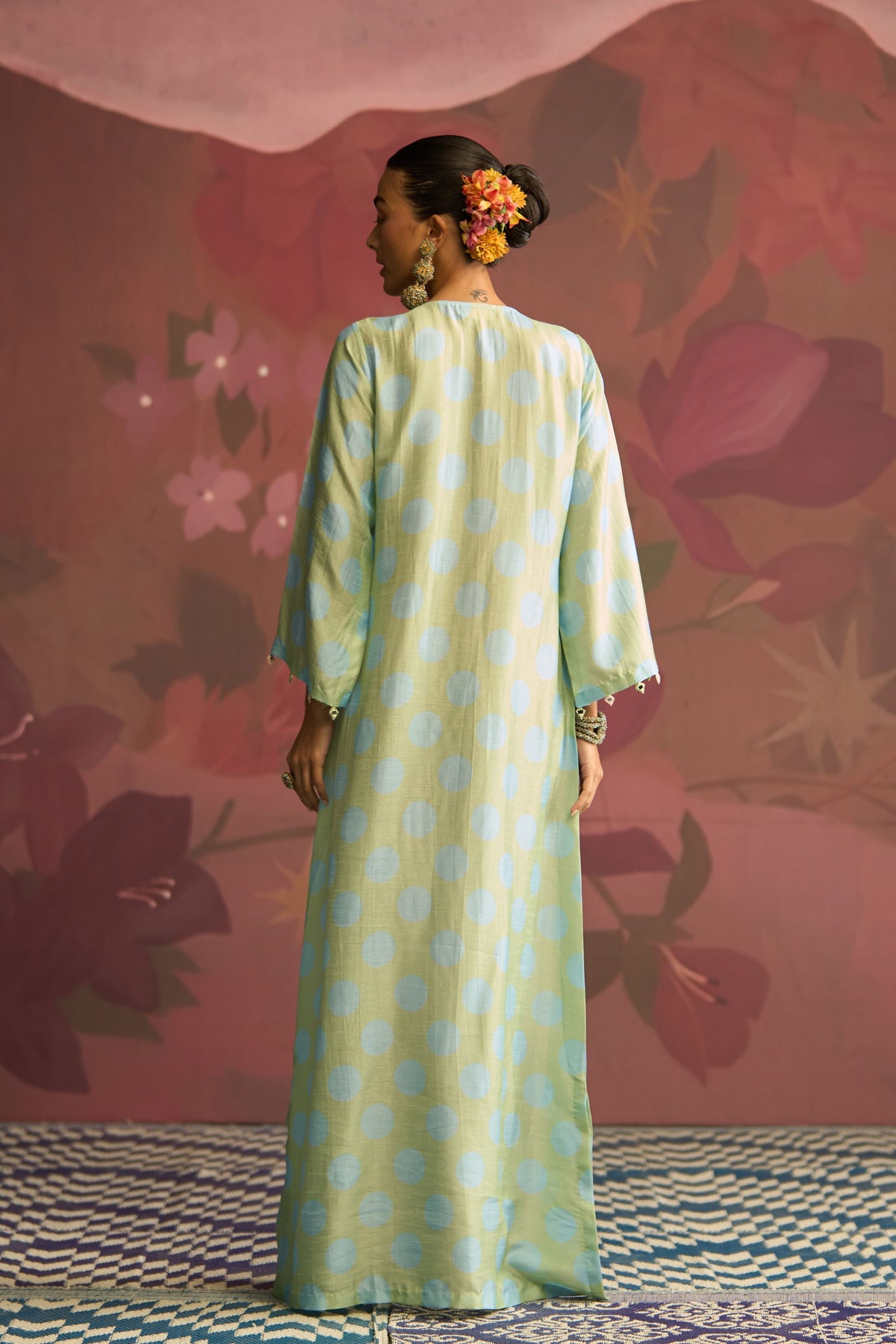 Mint Green Dune Kaftan
