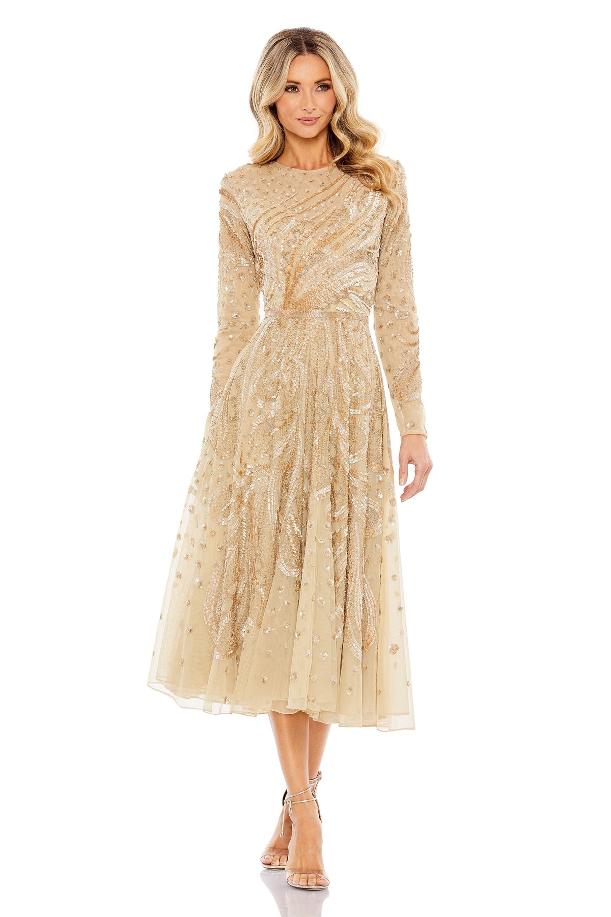 Midi Beads and Sequins Dress