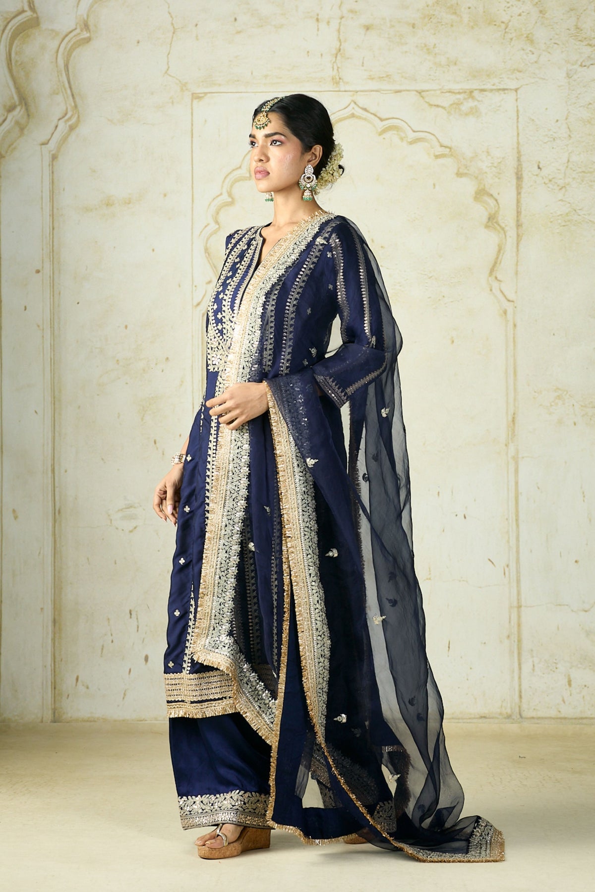 Navy Lakshmi Kurta Set