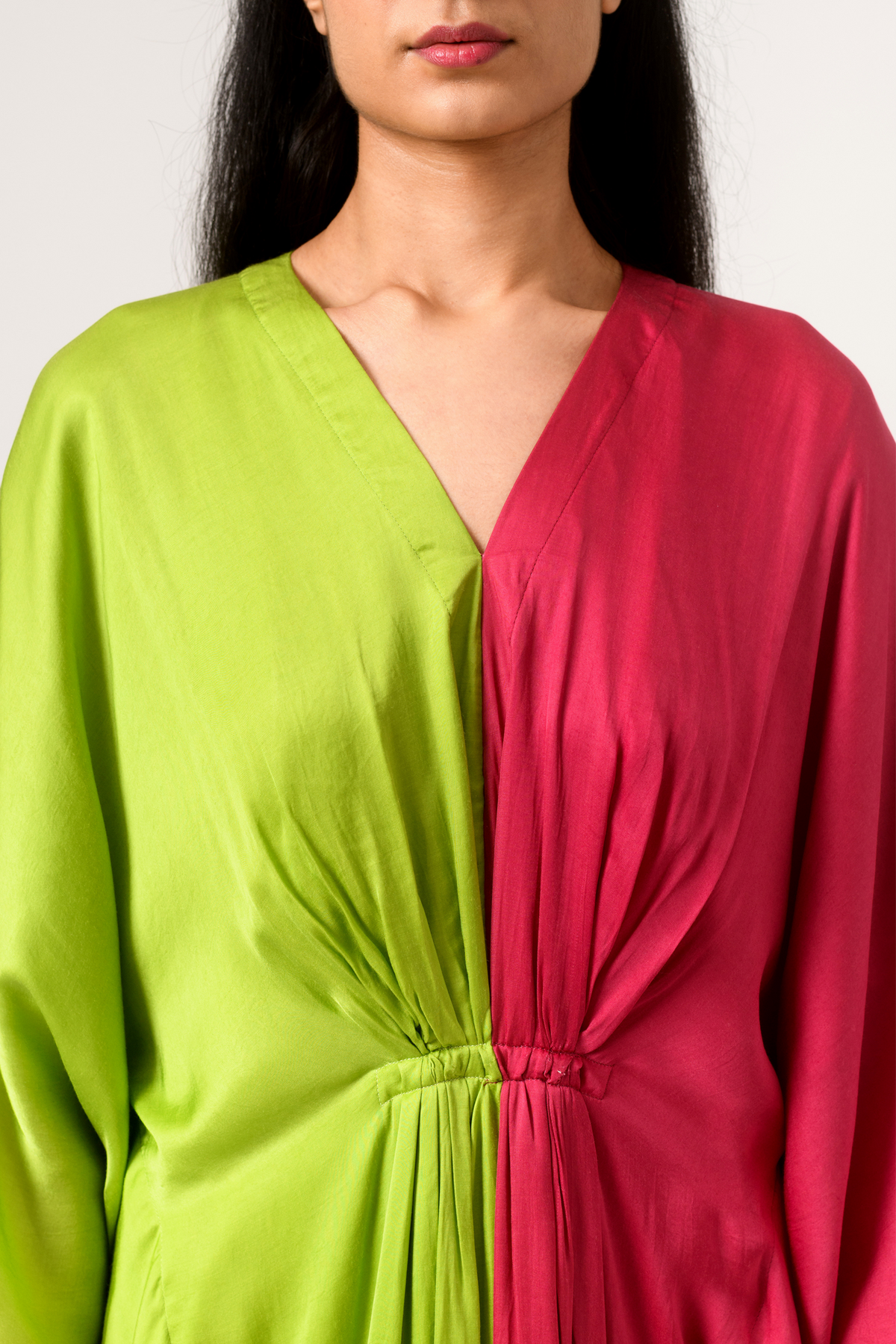 Green wine kaftan