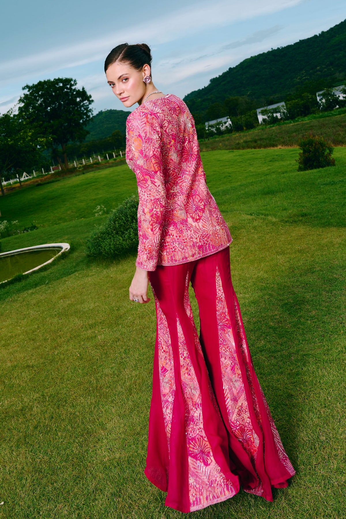 Dove Sharara Set