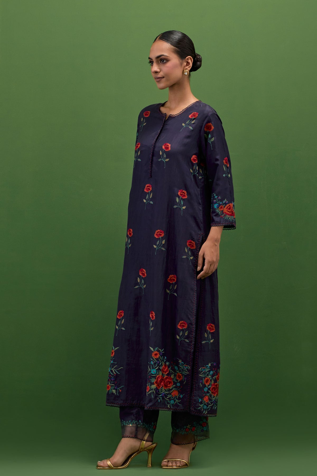 Midnight Blue Straight Kurta Set