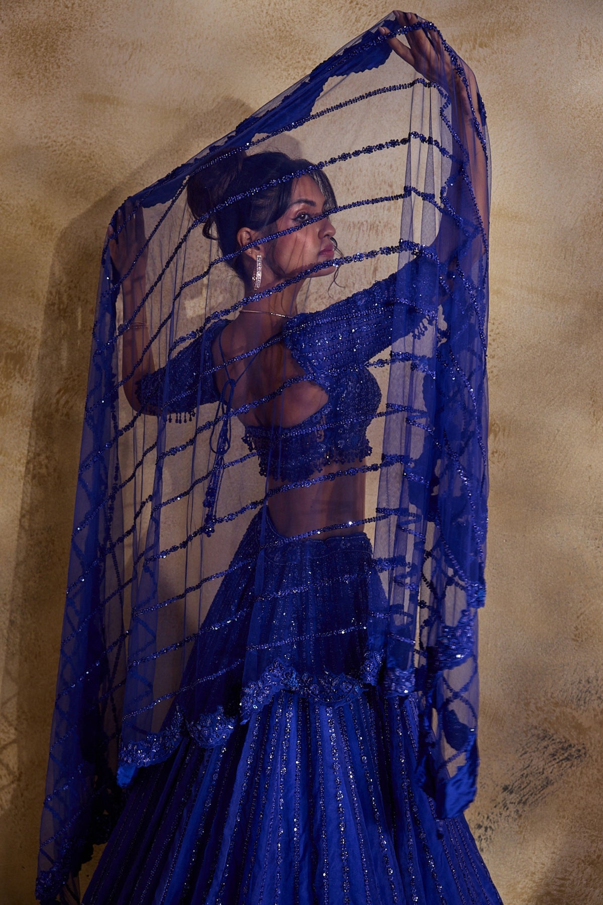 Electric Blue Lehenga Set
