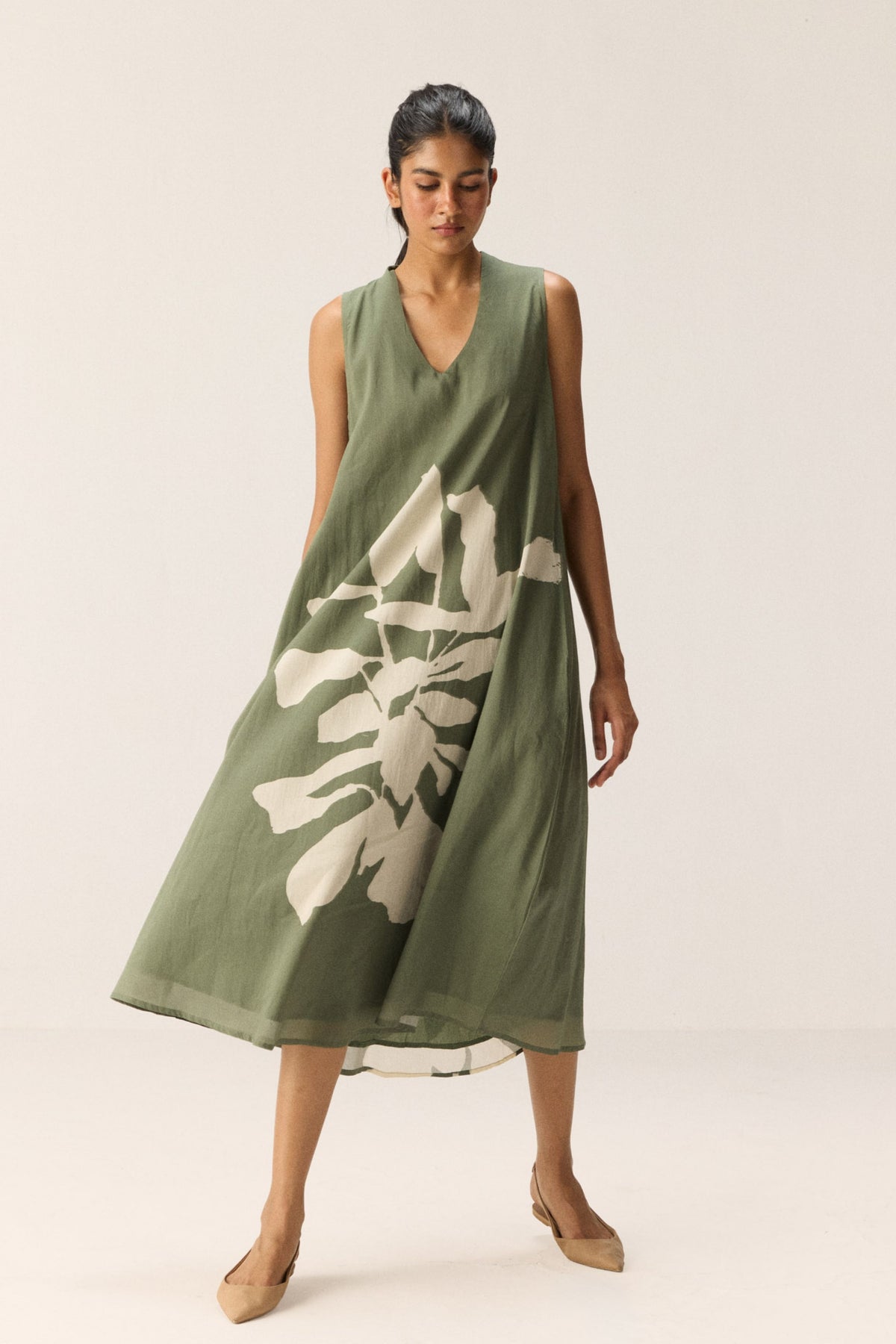 Faded Herb Dress