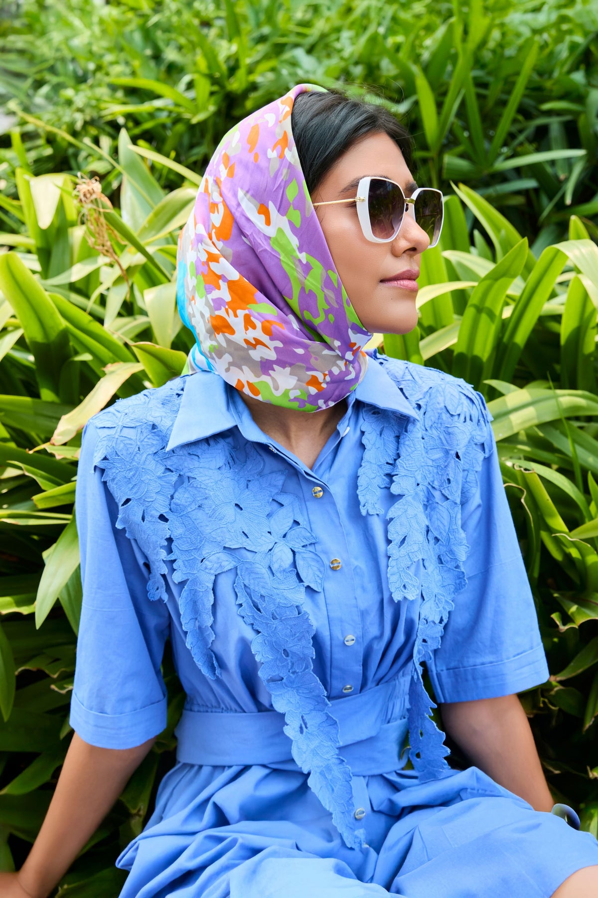 Kanikonna Wrap Blue Jumpsuit