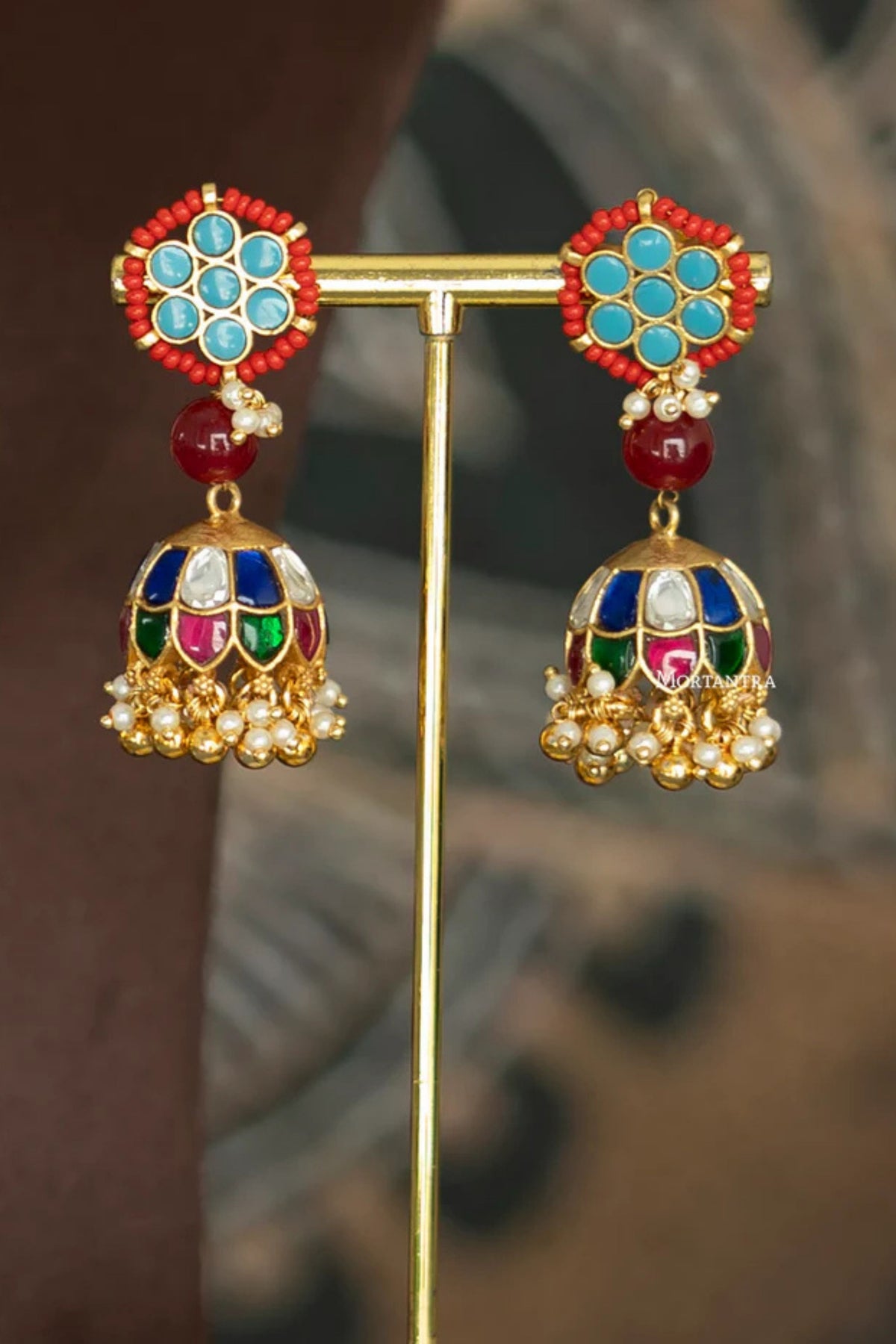 Multicolor Tribal Necklace Set