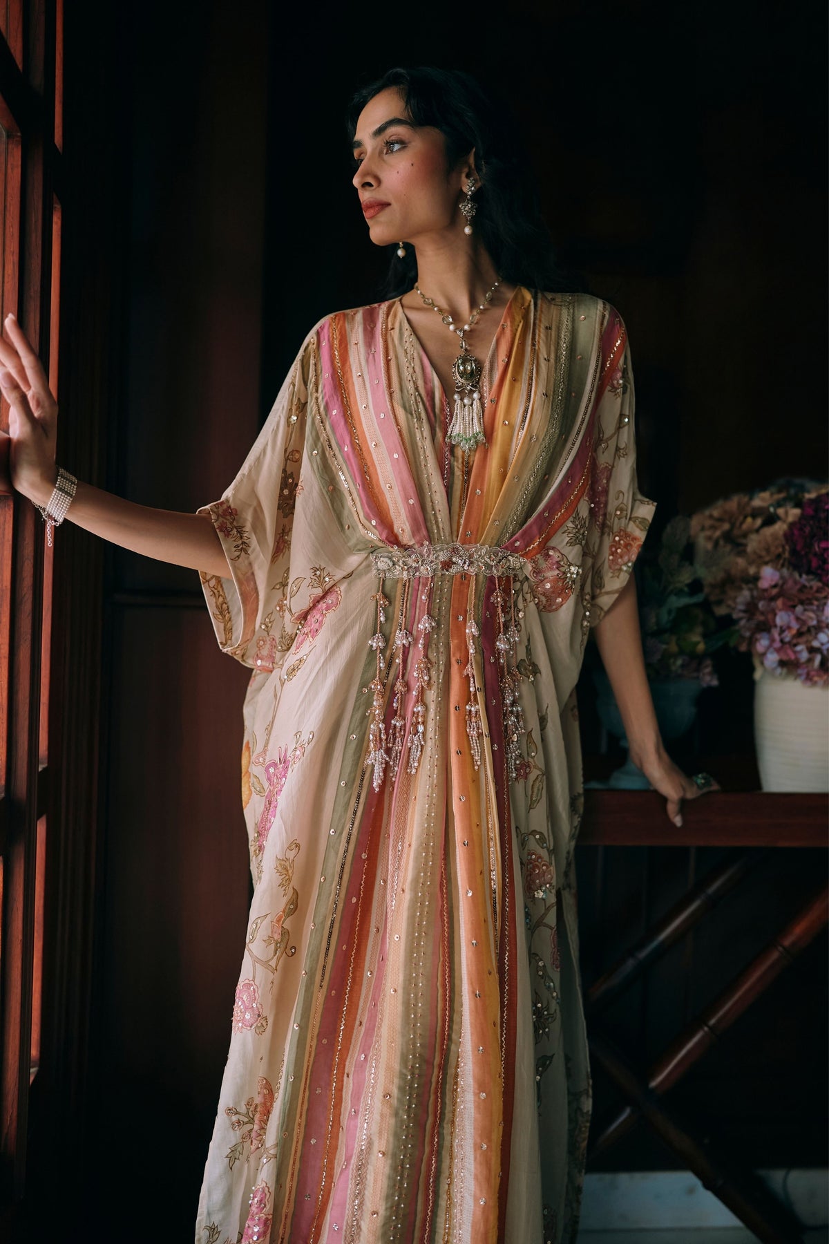 Elin Stripes Kaftan