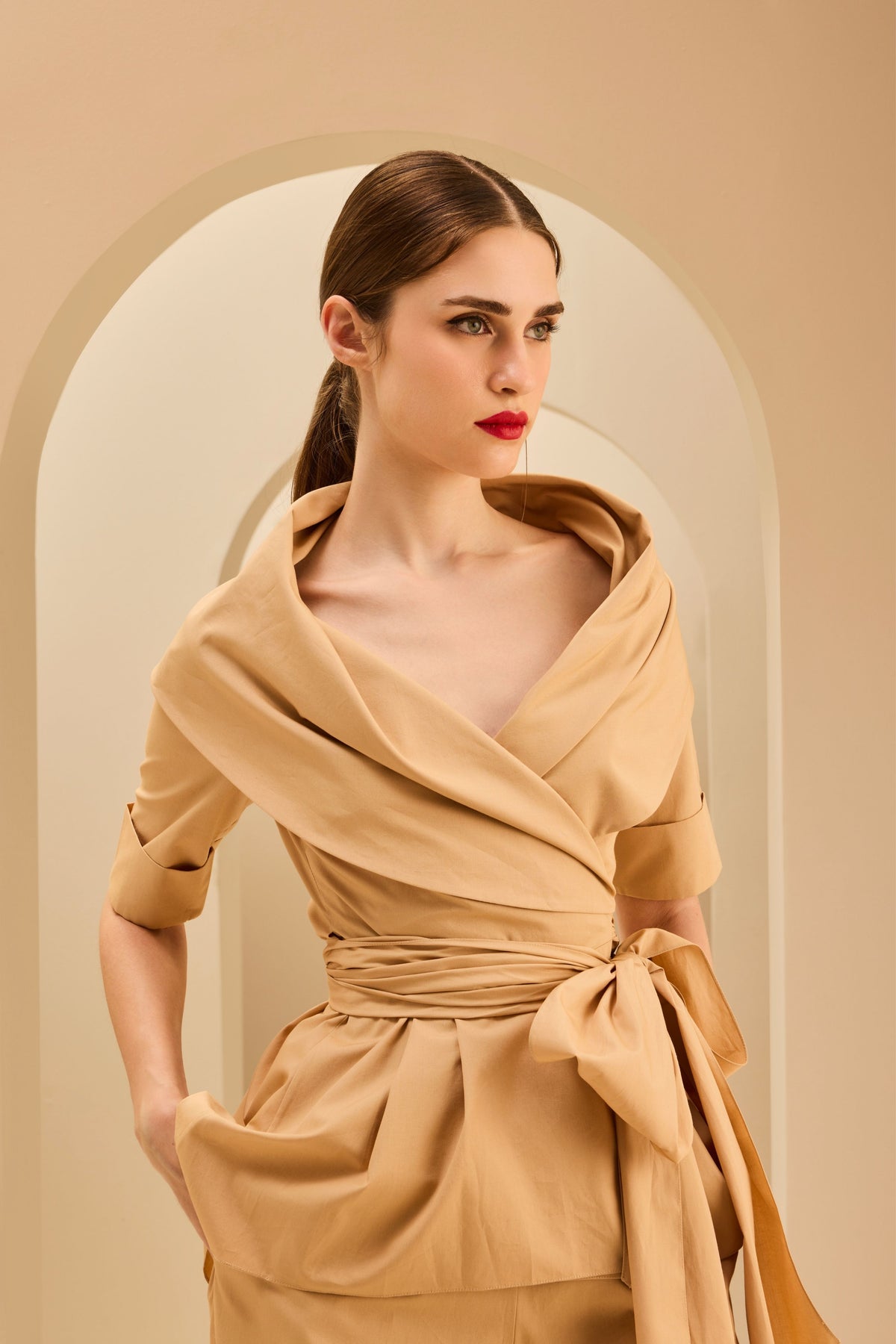 Wrap Top With Pants