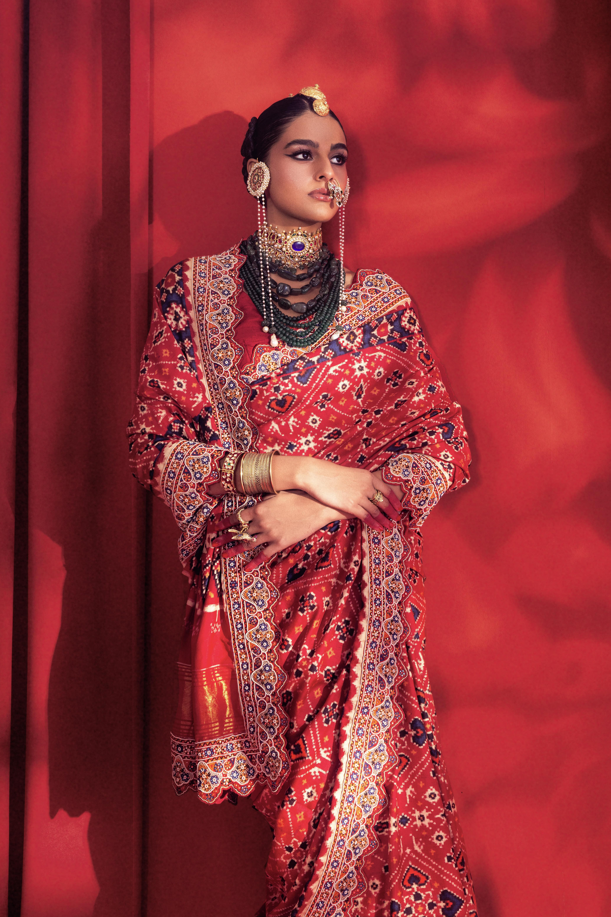 Red Patola Saree