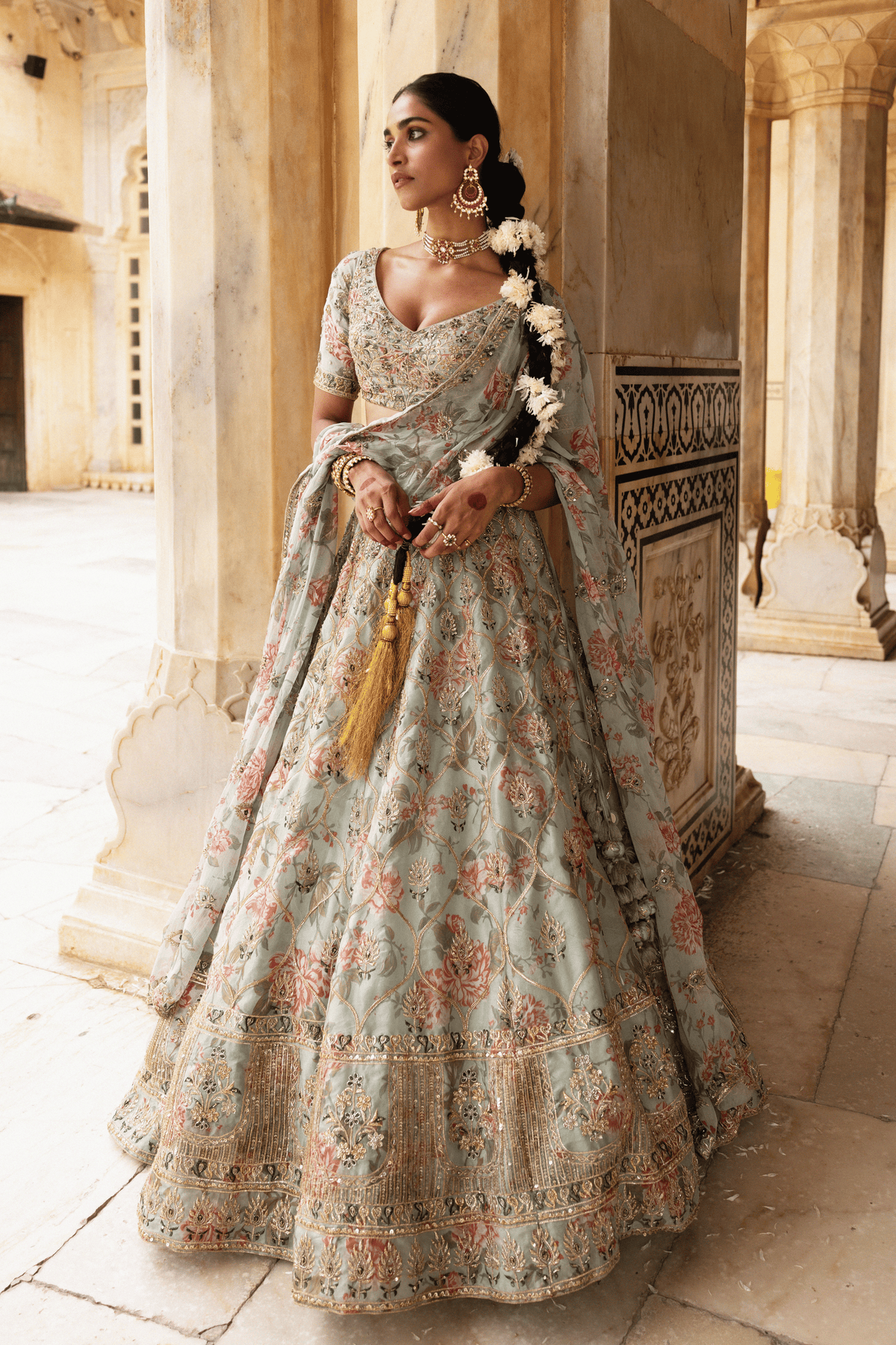 Floral Bridal Lehenga