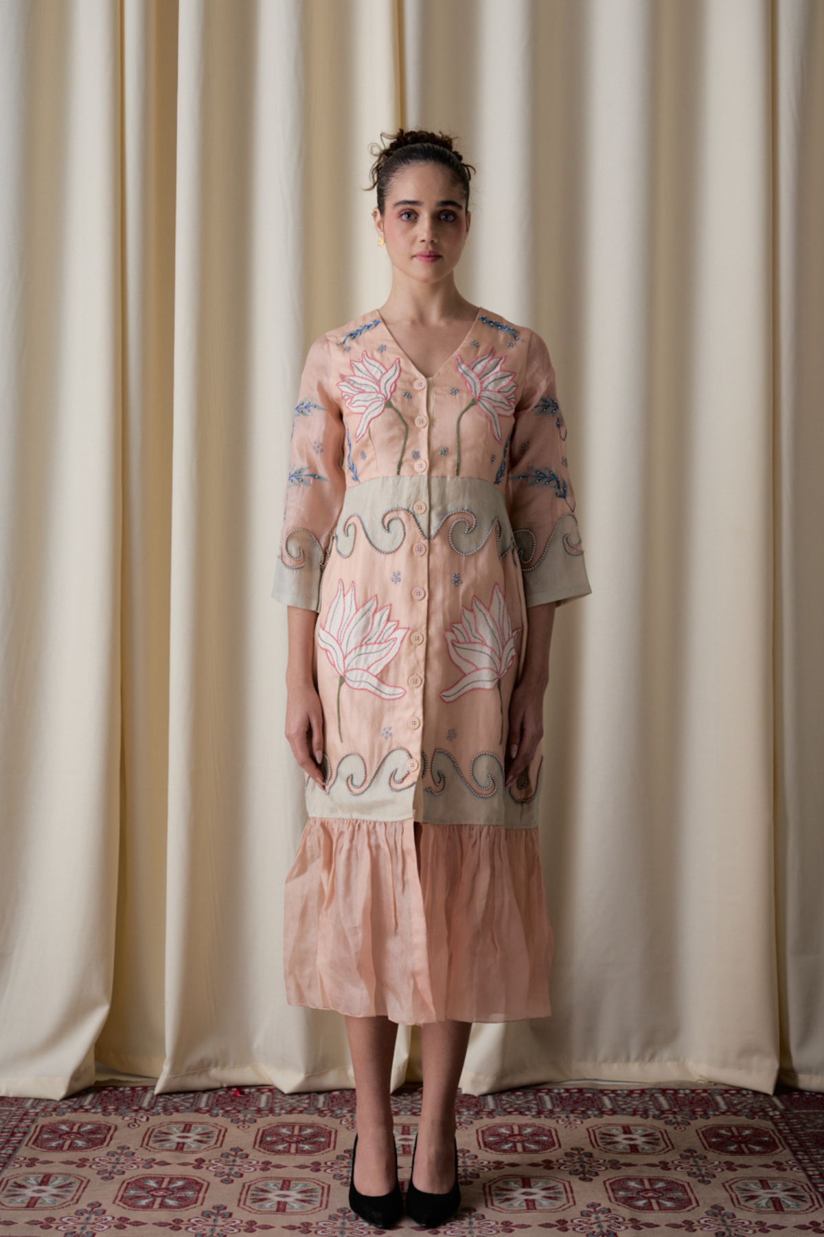Elotia Peach Dress