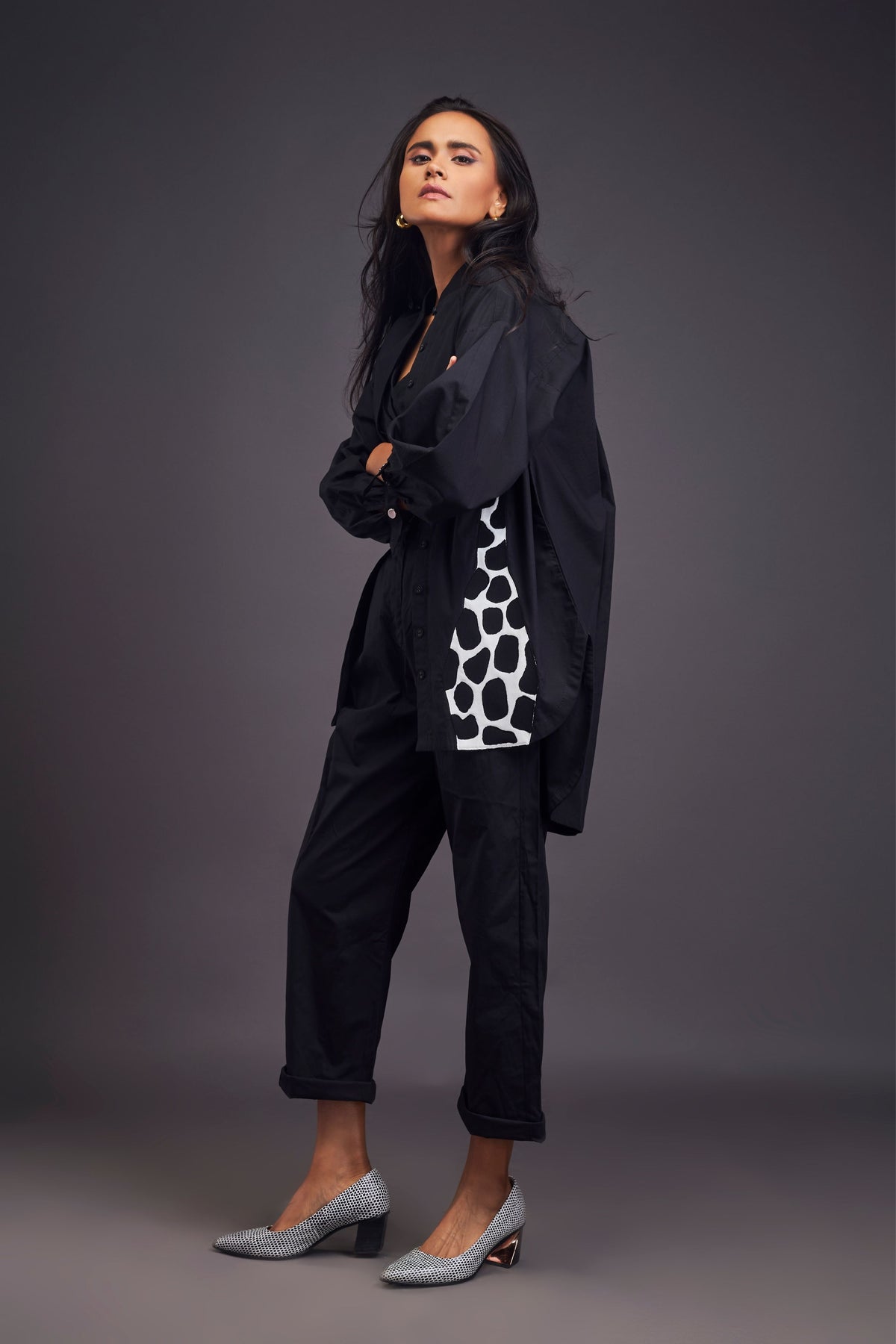 Black High-low Co-ord Set