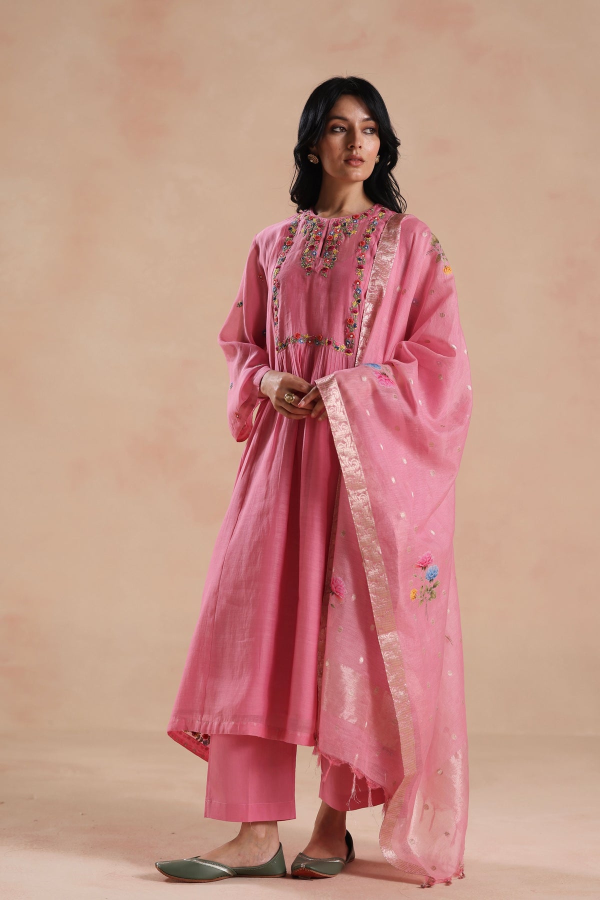 Jheel Pink Kurta Set