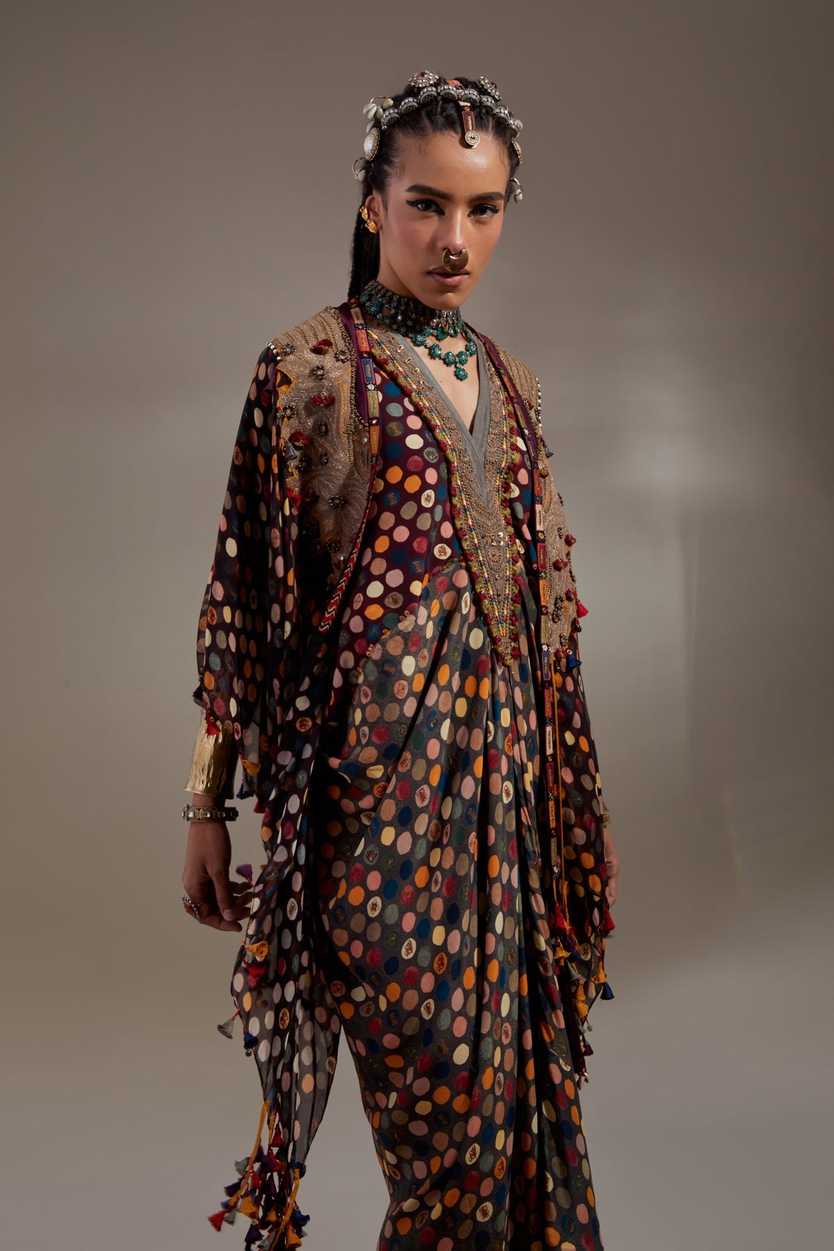 Veni Dupatta Jacket Set