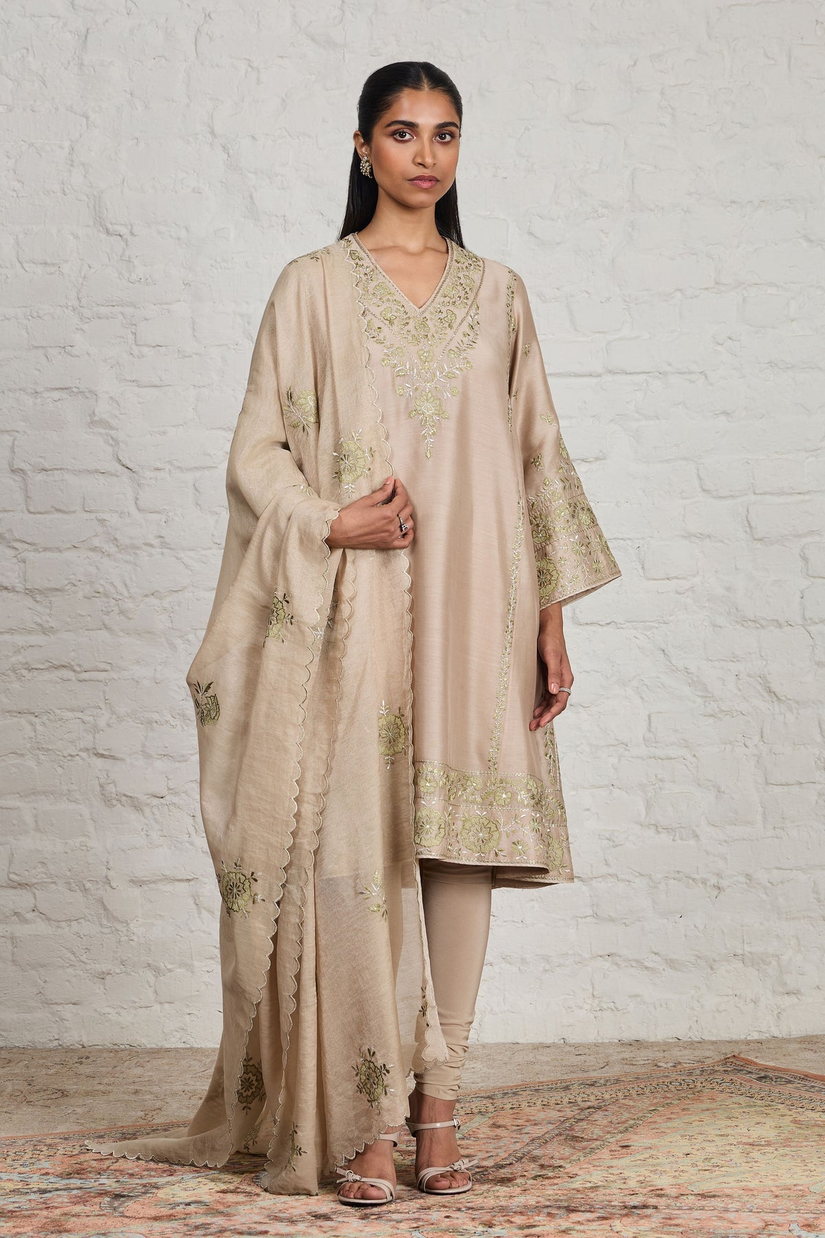Valerie Beige Kurta Set