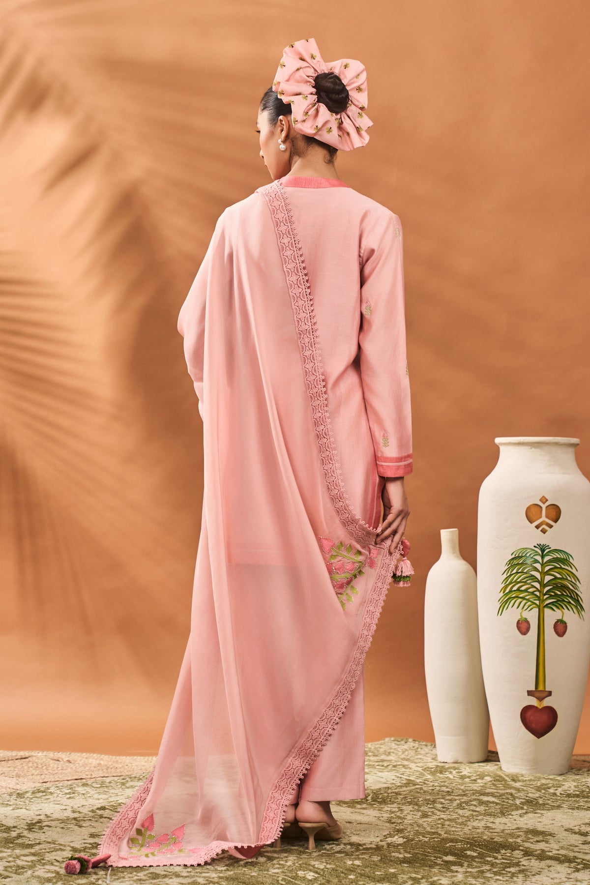 Pink Meadow Moves Kurta Set